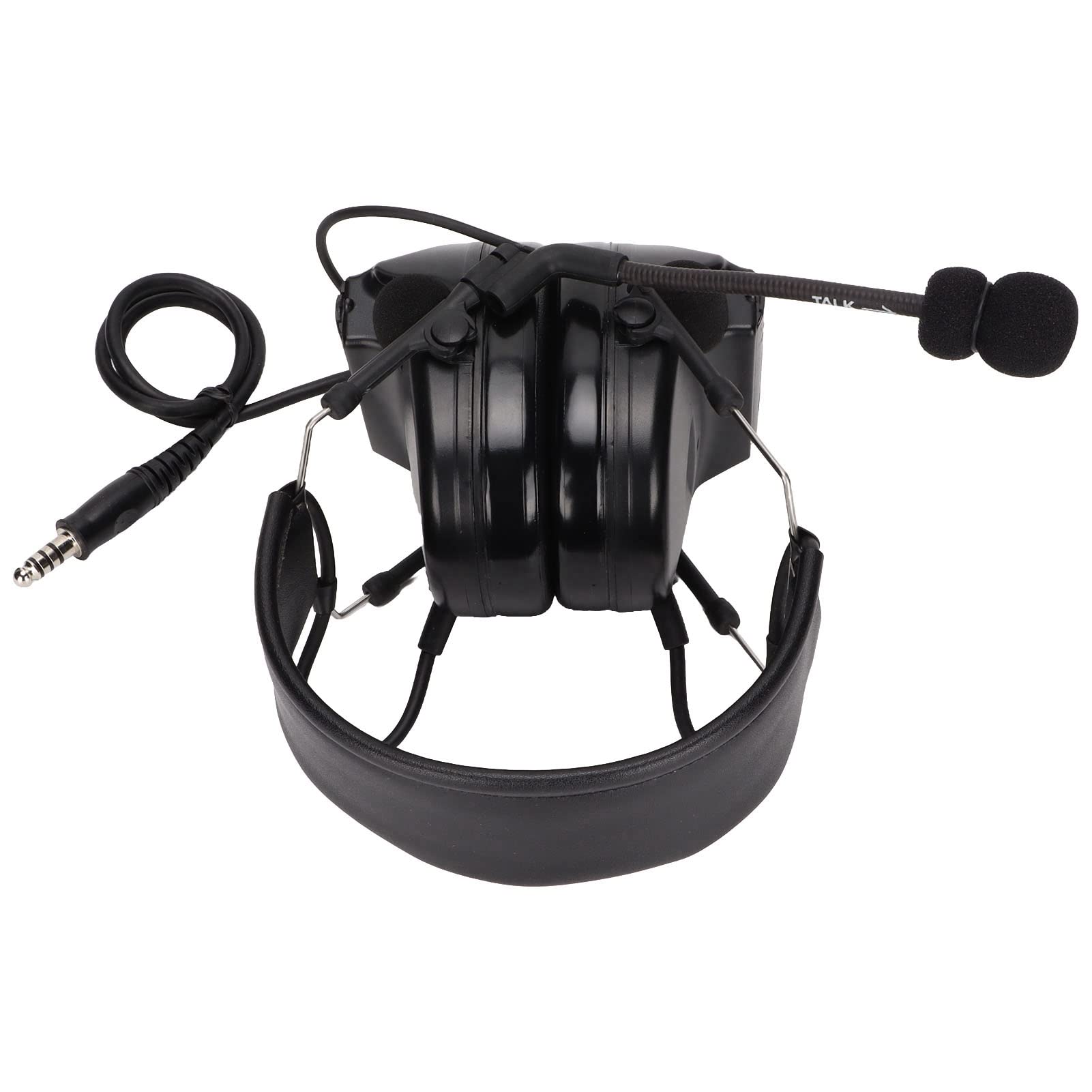 U94 PPT Headset & Headphones with Noise Canceling - Hytera Headset Adapter for PD-780G (Black) - Perfect for Military, Security & Tactical Communication