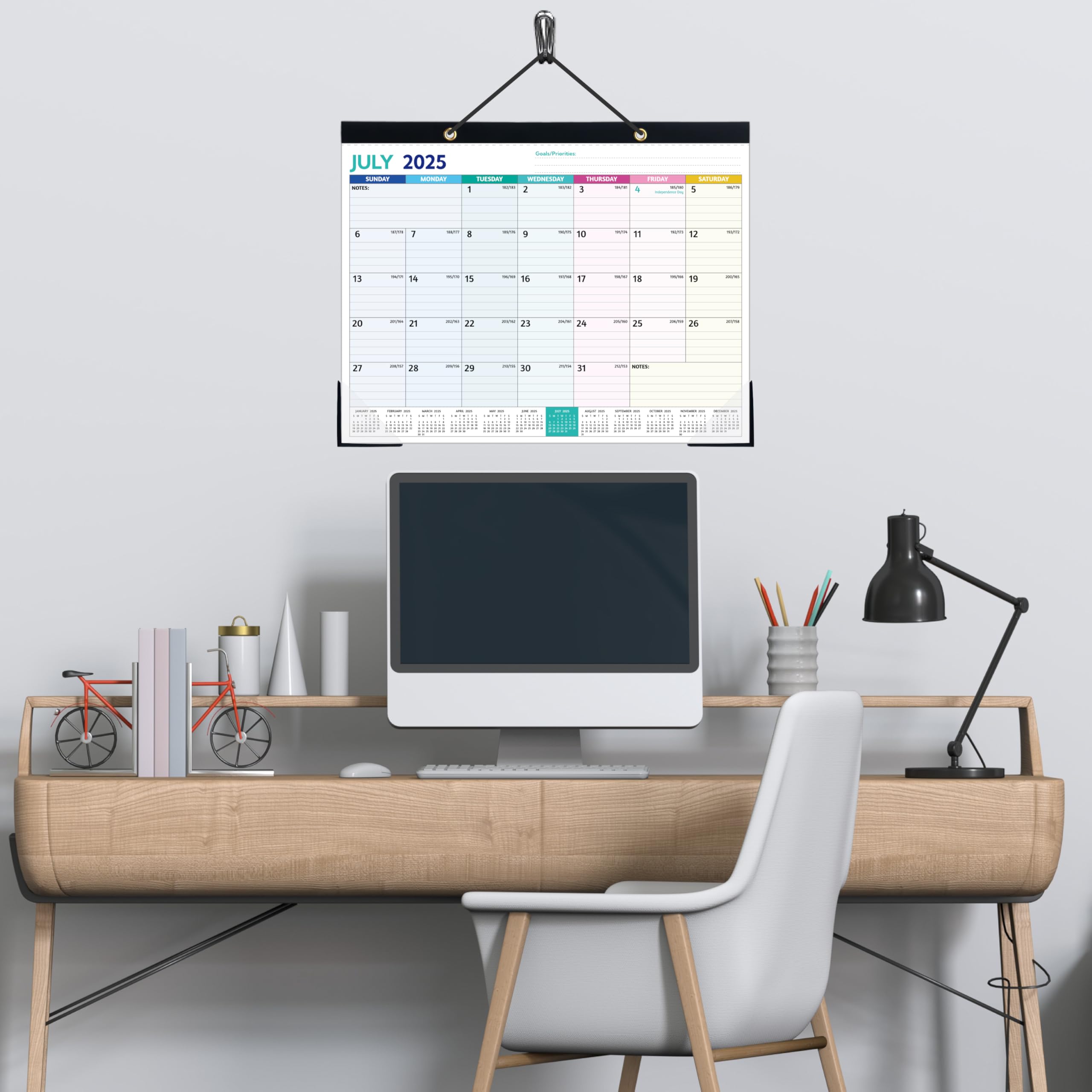 2025-2026 Large Desk Calendar Planner (May 2025-Dec 2026) - 20 Month Academic Calendar 14.6