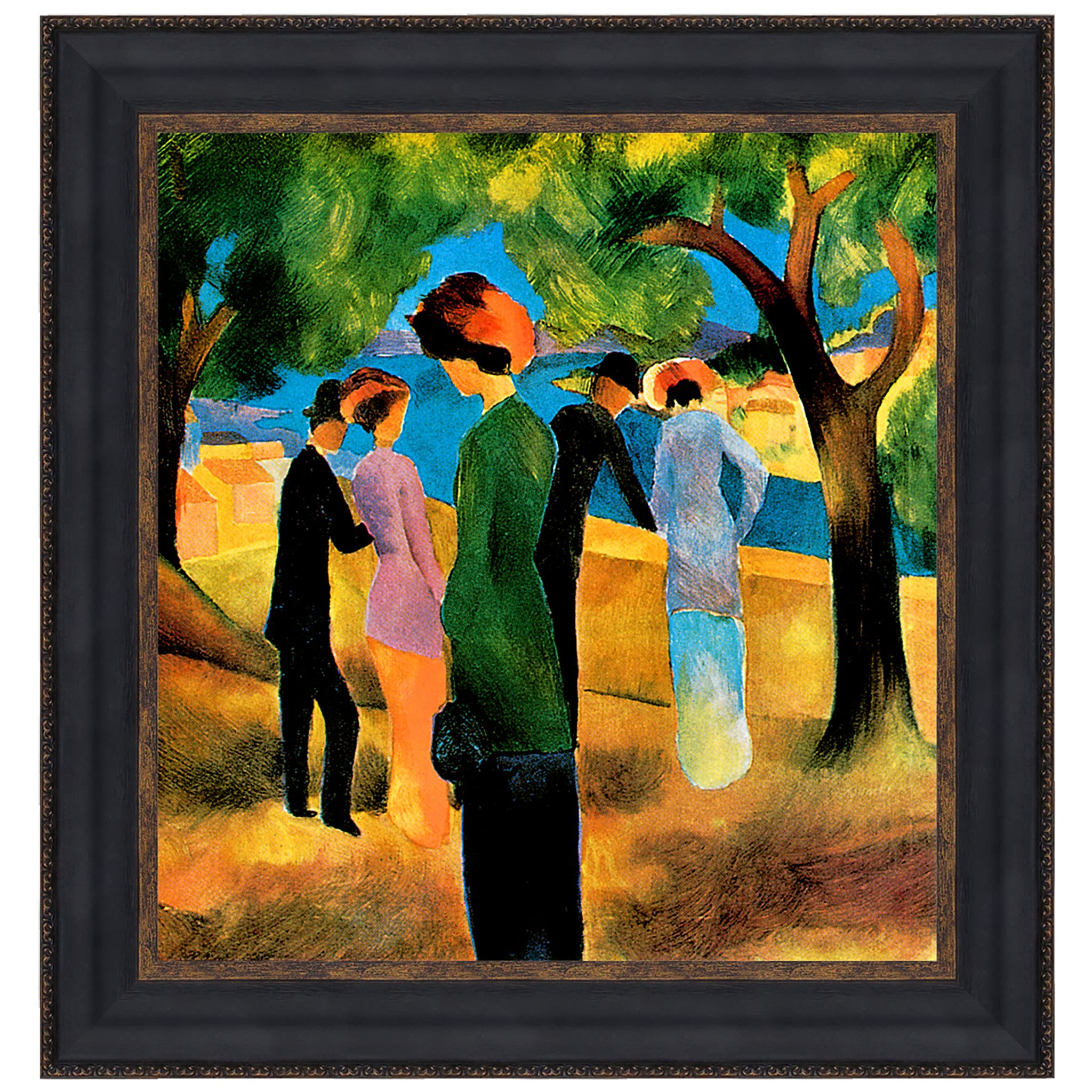 Design Toscano Lady in a Green Jacket 1913 - Small Canvas Replica Painting - Vintage Art Reproduction for Home Decor & Office Wall Art