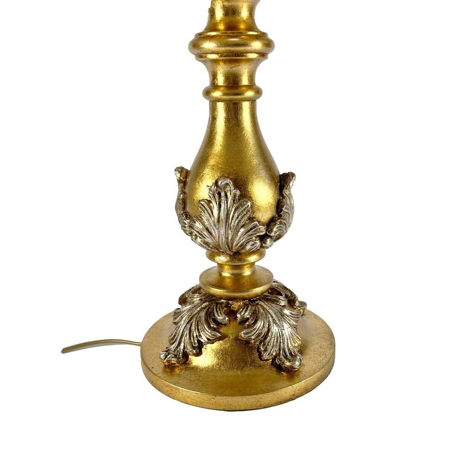 Handmade Classic Gold Leaf Wooden Chandelier - Mondocreazioni Luz Grande 1-Light DBS 101/BG - Perfect for Dining Room, Living Room & Bedroom Lighting