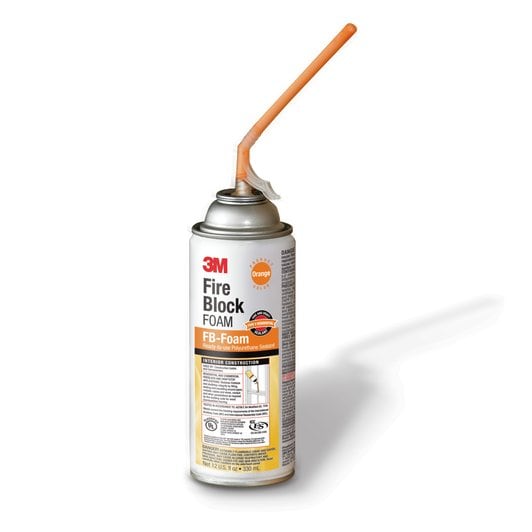 3M Fire Block Foam FB Foam (12 Pack) - Fireproof Sealant for Gaps, Cracks & Openings - Ideal for Home, Office & Commercial Fire Safety Protection