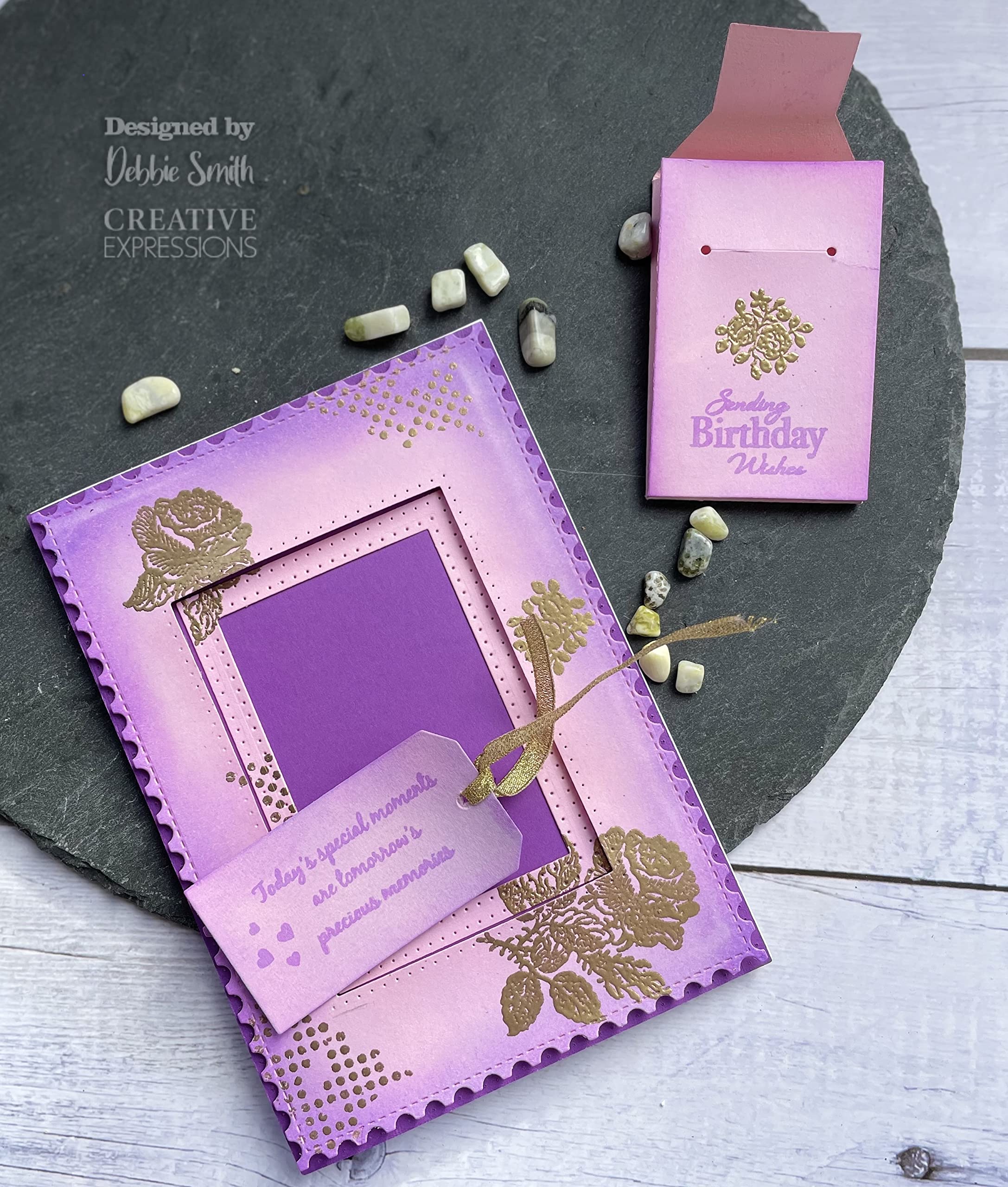 Creative Expressions Clear Stamp Set TMLSS Rose - Transparent Rubber Stamps for Scrapbooking, Card Making & DIY Crafts