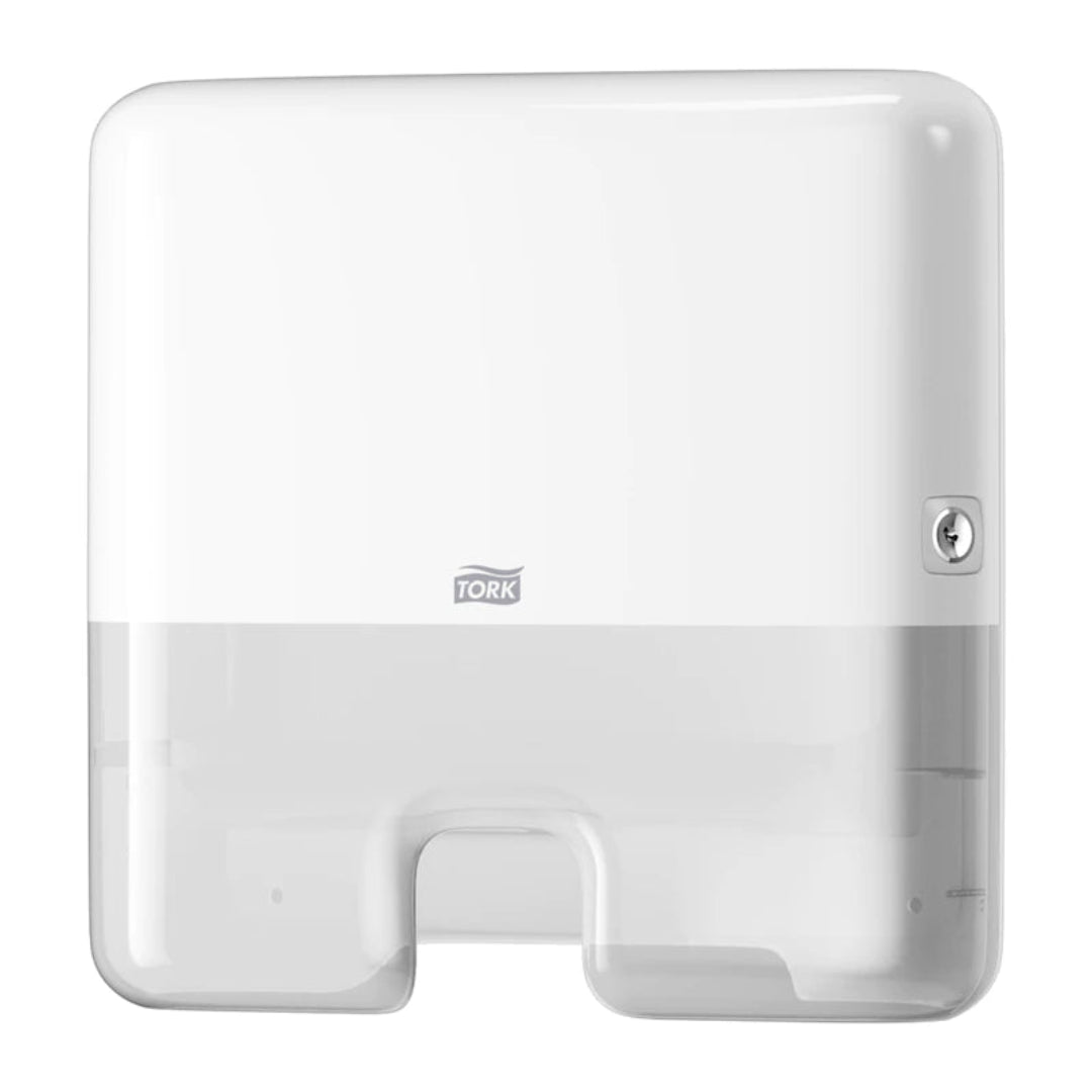 Tork Xpress Multifold Hand Towel Dispenser - White (Model 552100 H2) | Compact & Hygienic Paper Towel Holder for Restrooms, Kitchens, and Office Spaces