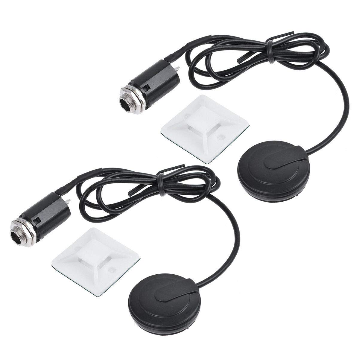 Acoustic Guitar Pickup Transducer Jack - 2 Pcs Set for Guitar, Violin, Ukulele & Mandolin | Perfect for Live Performances & Studio Recording