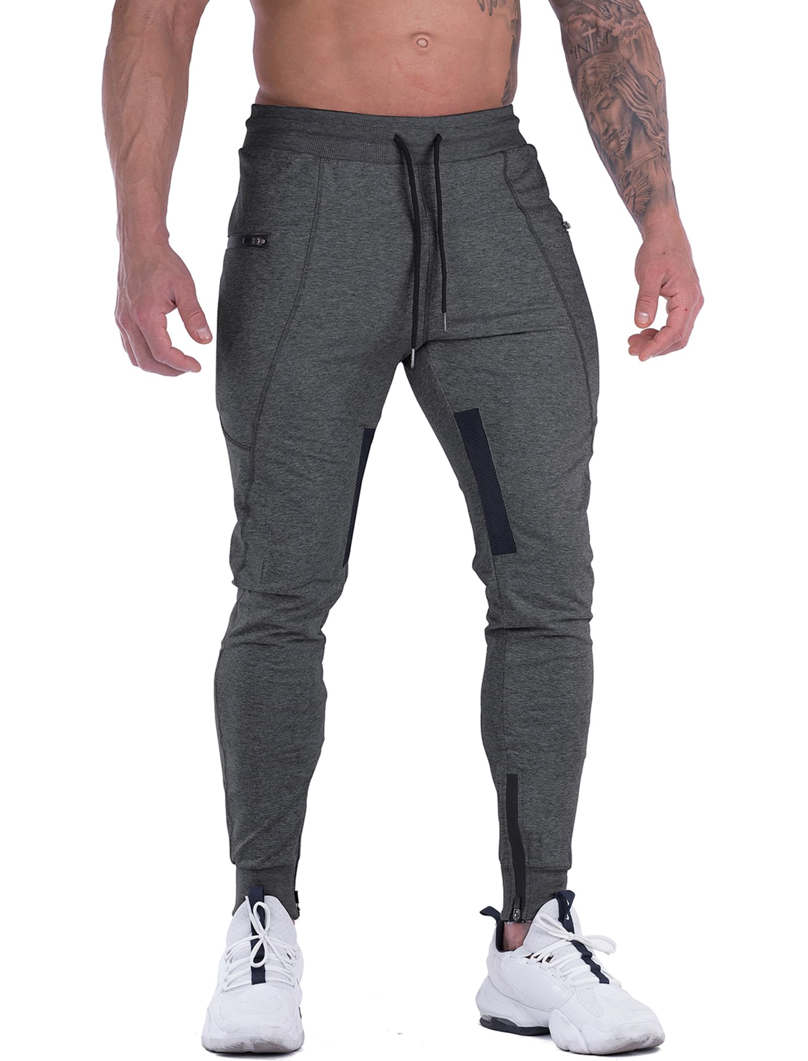 **MAIKANONG Men's Joggers Pants - Slim Fit Tapered Sweatpants for Gym, Workout & Casual Wear with Zipper Pockets | Comfortable Training & Running Track Pants**    *(Use for: Gym workouts, running, jogging, casual outings, lounging, and everyday activewear.)*