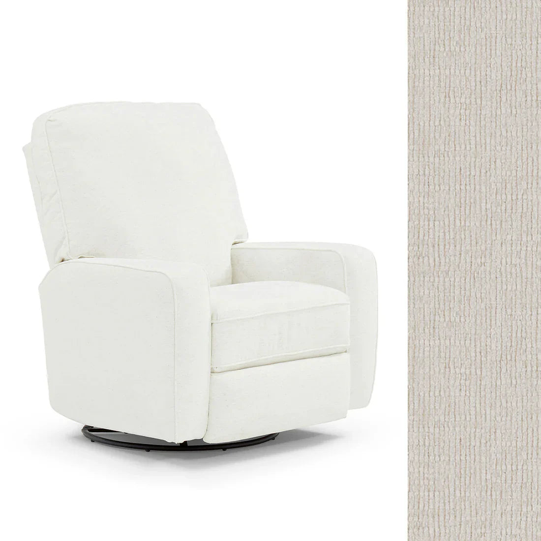 Bilana Swivel Glider Recliner Chair - Best Comfort for Living Room, Nursery & Office - Ergonomic Design with Smooth 360° Rotation