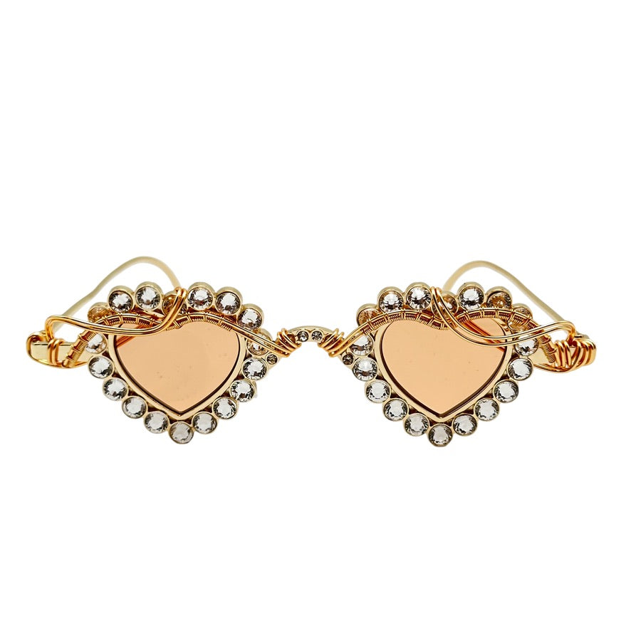 Mini Rhinestone Hearts - Sparkling DIY Craft Gems for Jewelry, Scrapbooking & Home Decor