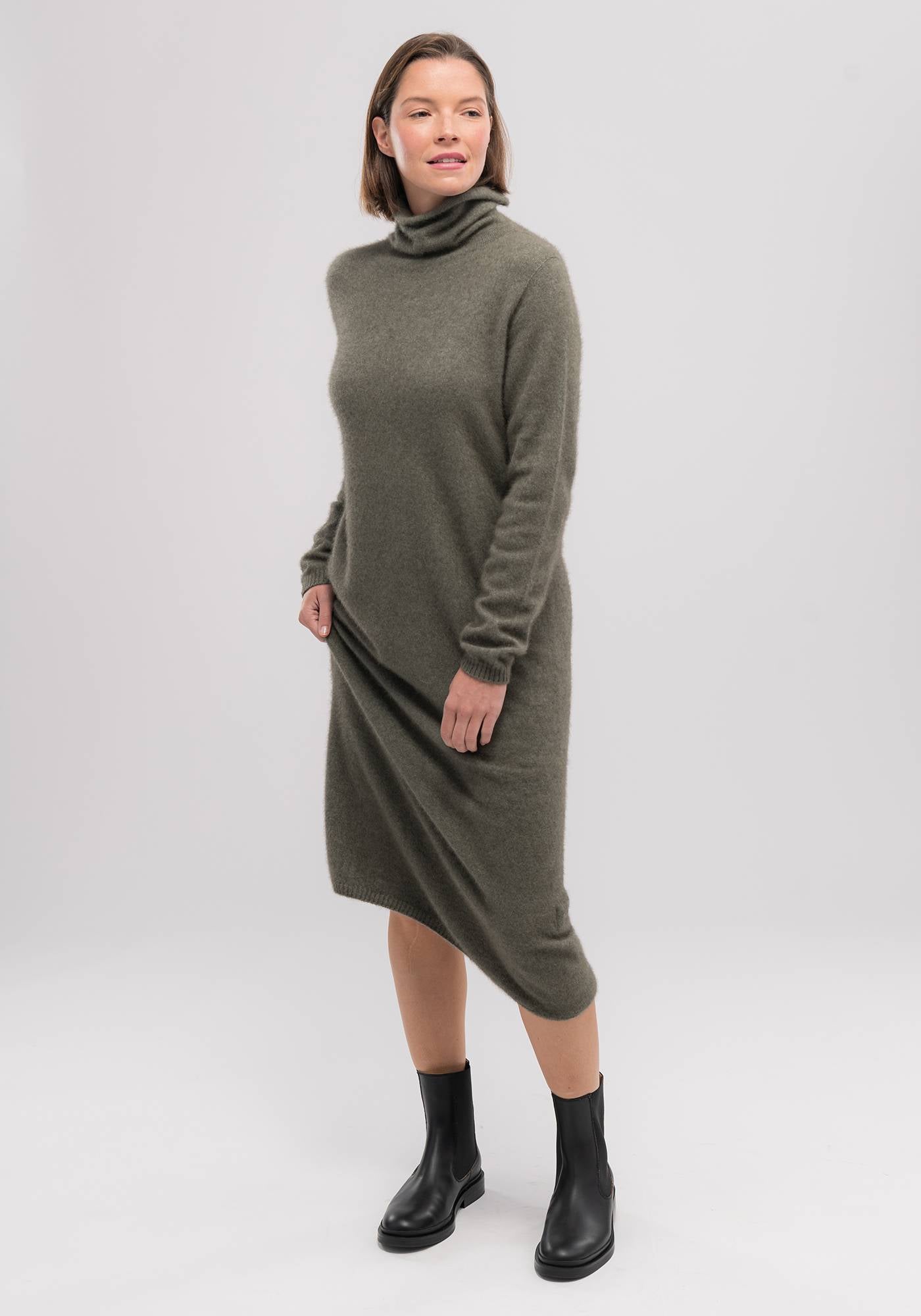 Kapua Sweater Dress for Women - Soft Knit Long Sleeve Tunic Pullover - Cozy Winter Outfit for Casual Wear, Office & Date Nights