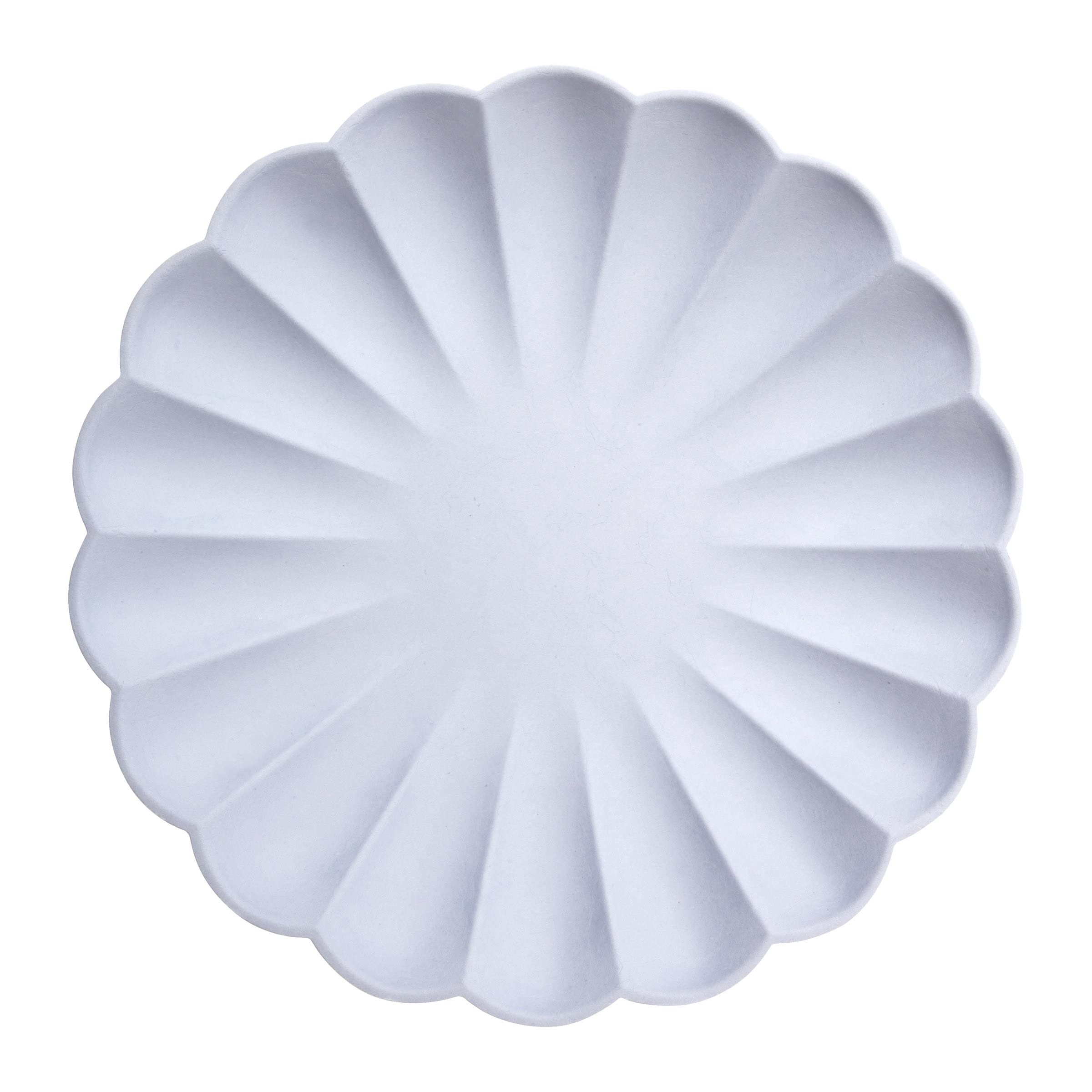 Eco-Friendly Compostable Party Plates - Pack of 8 Biodegradable Disposable Plates for Birthday, Wedding & Holiday Celebrations | Sustainable Single-Use Tableware for Picnics, BBQs & Events