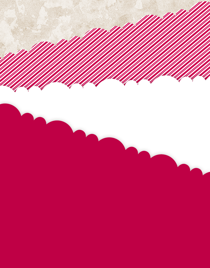 Festive Candy Cane Striped Scalloped Tissue Paper for Gift Wrapping, Party Decorations & Holiday Crafts - Red & White Christmas Decorative Paper