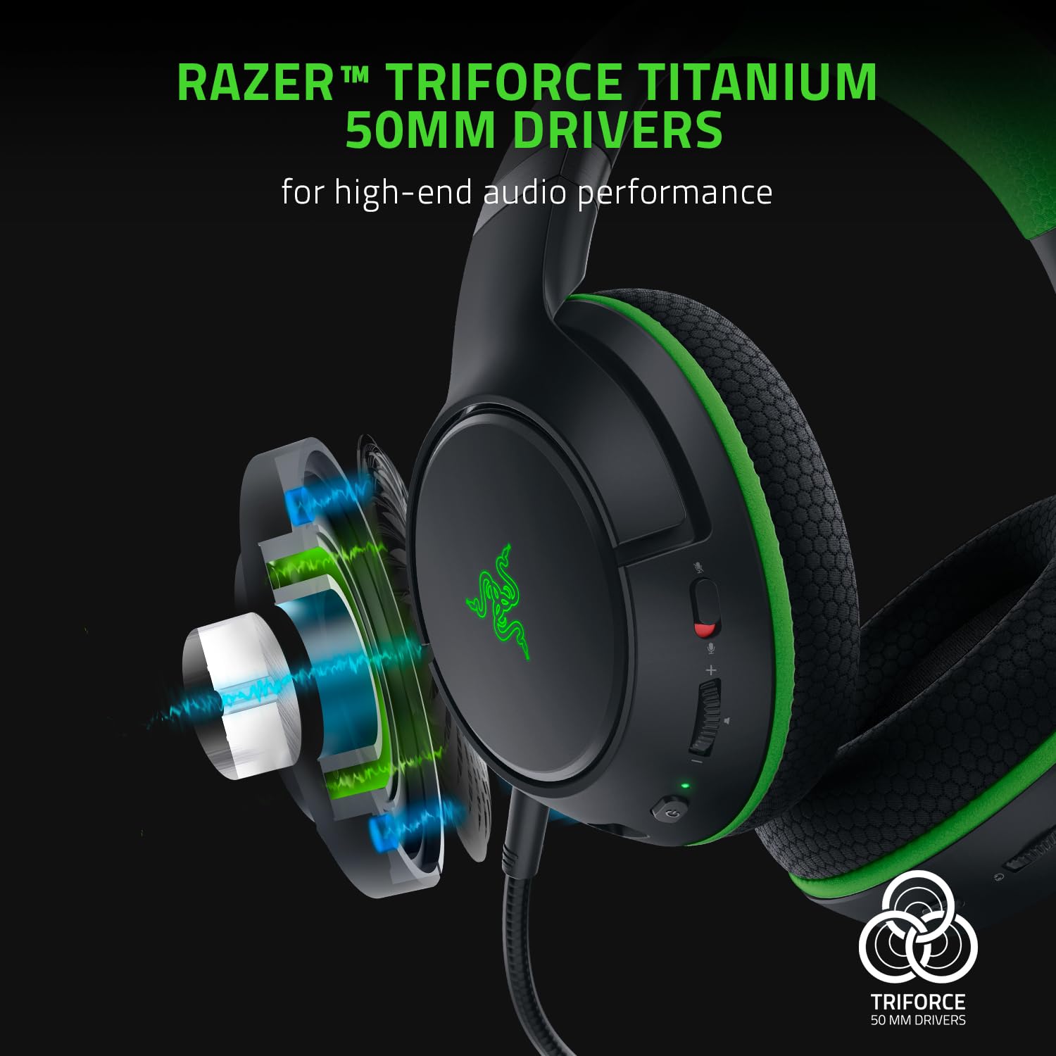 Razer Kaira Pro Wireless Gaming Headset for Xbox Series X & Mobile - TriForce Titanium 50mm Drivers, HyperClear Supercardioid Mic, Dual Mics - Perfect for Competitive Gaming & Streaming (Black)