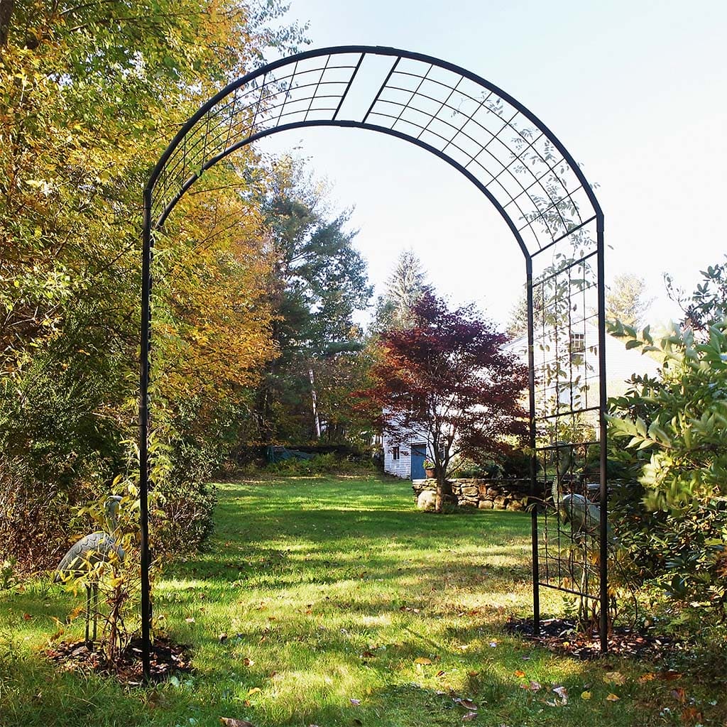 Achla Designs Monet II Arbor - Elegant Garden Trellis for Climbing Roses, Vines & Flowers | Perfect for Outdoor Gardens, Patios & Backyard Decor