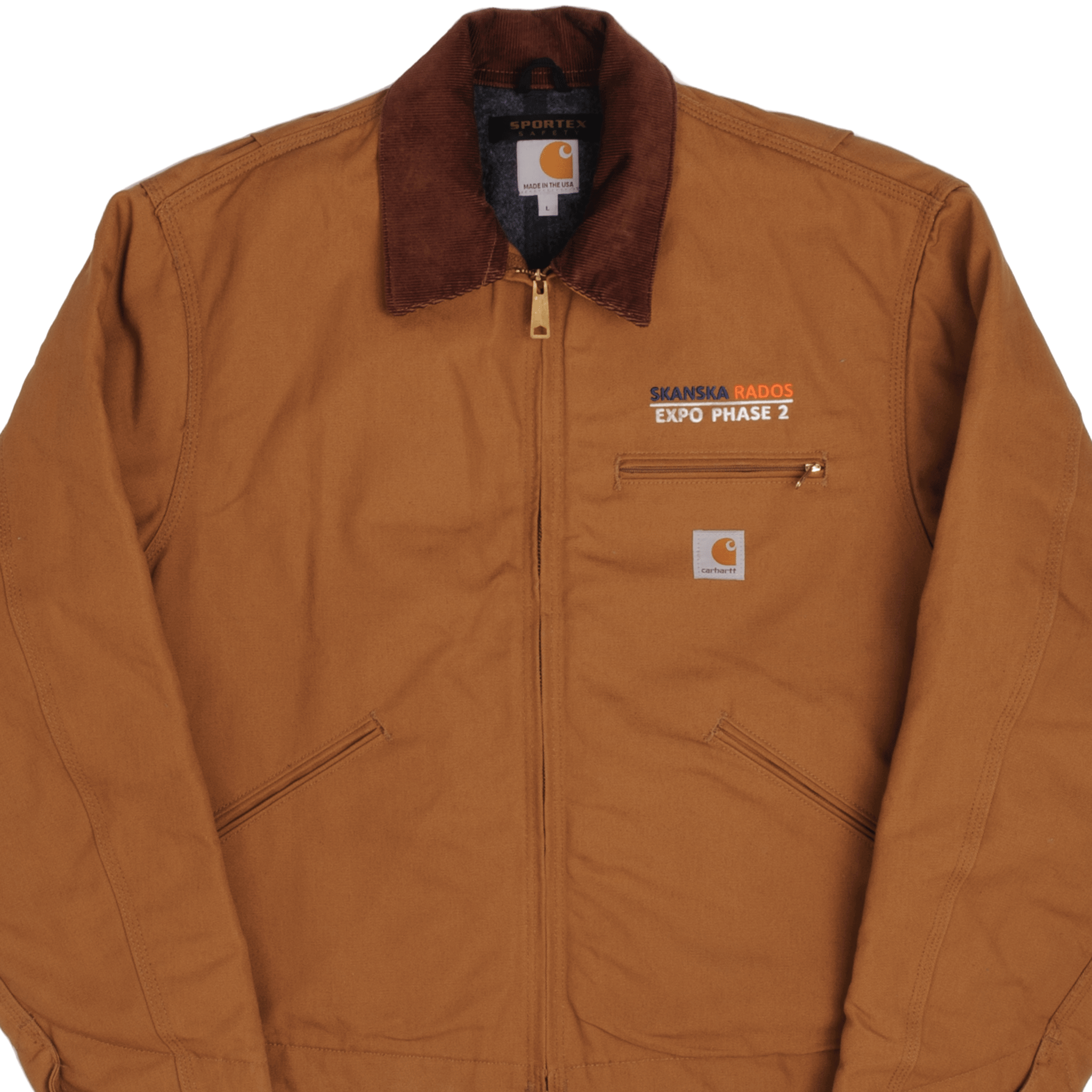 Vintage Carhartt Detroit Worker J001 Jacket 1990s Large Made in USA Deadstock - Durable Workwear for Outdoor Jobs & Casual Style