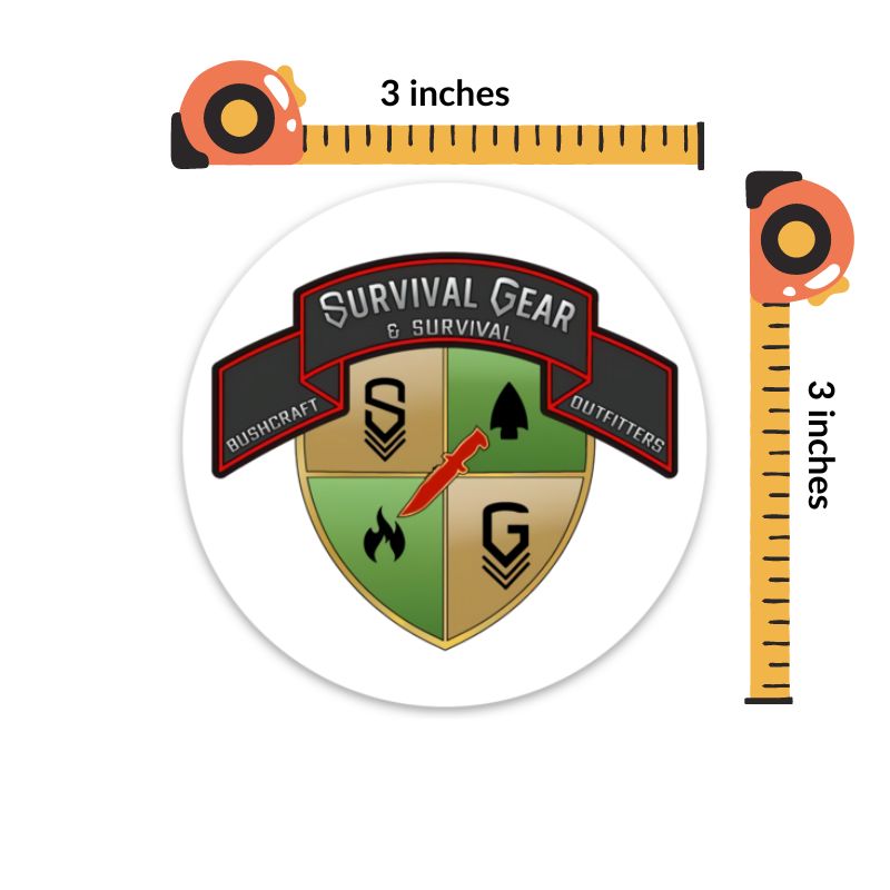 Premium Survival Gear BSO Sticker - Waterproof & Durable Outdoor Adventure Decal for Camping, Hiking, Emergency Kits & Survival Equipment
