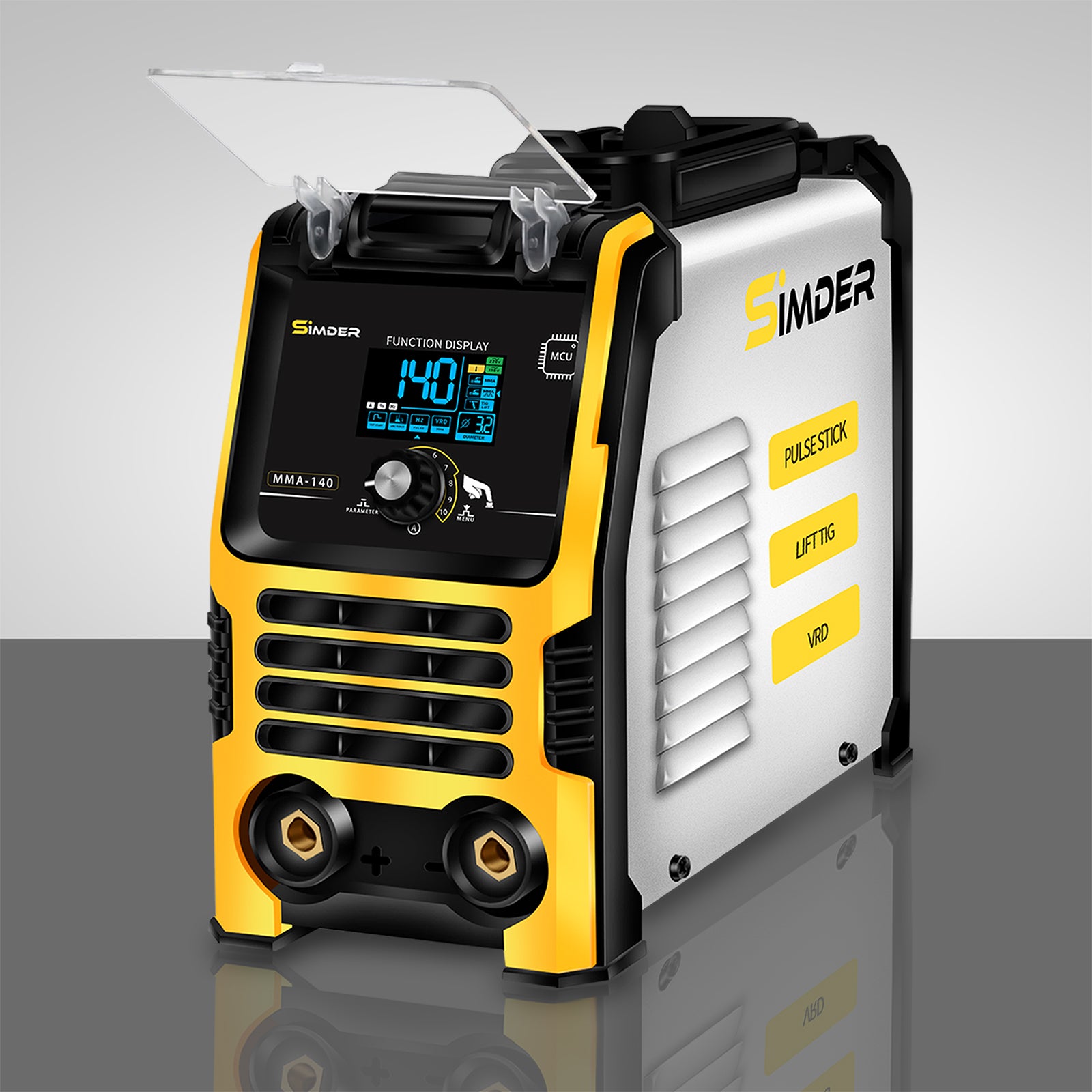 SSimder MMA 140 3-in-1 Pulse Stick Welder Machine - Portable Arc Welder for Home DIY, Auto Repair & Metal Fabrication - Ideal for Welding Projects, Farm Equipment & Construction Work