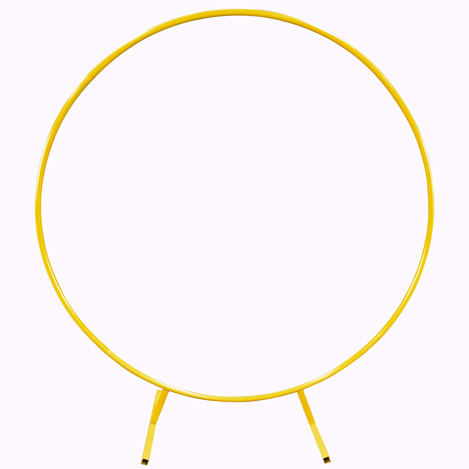 6 Ft Gold Circle Wedding Arch Stand - Round Metal Mesh Backdrop for Outdoor Garden Arbor, Flower Frame & Balloon Decor | Perfect for Weddings, Parties, Home Decor & Photo Backdrops