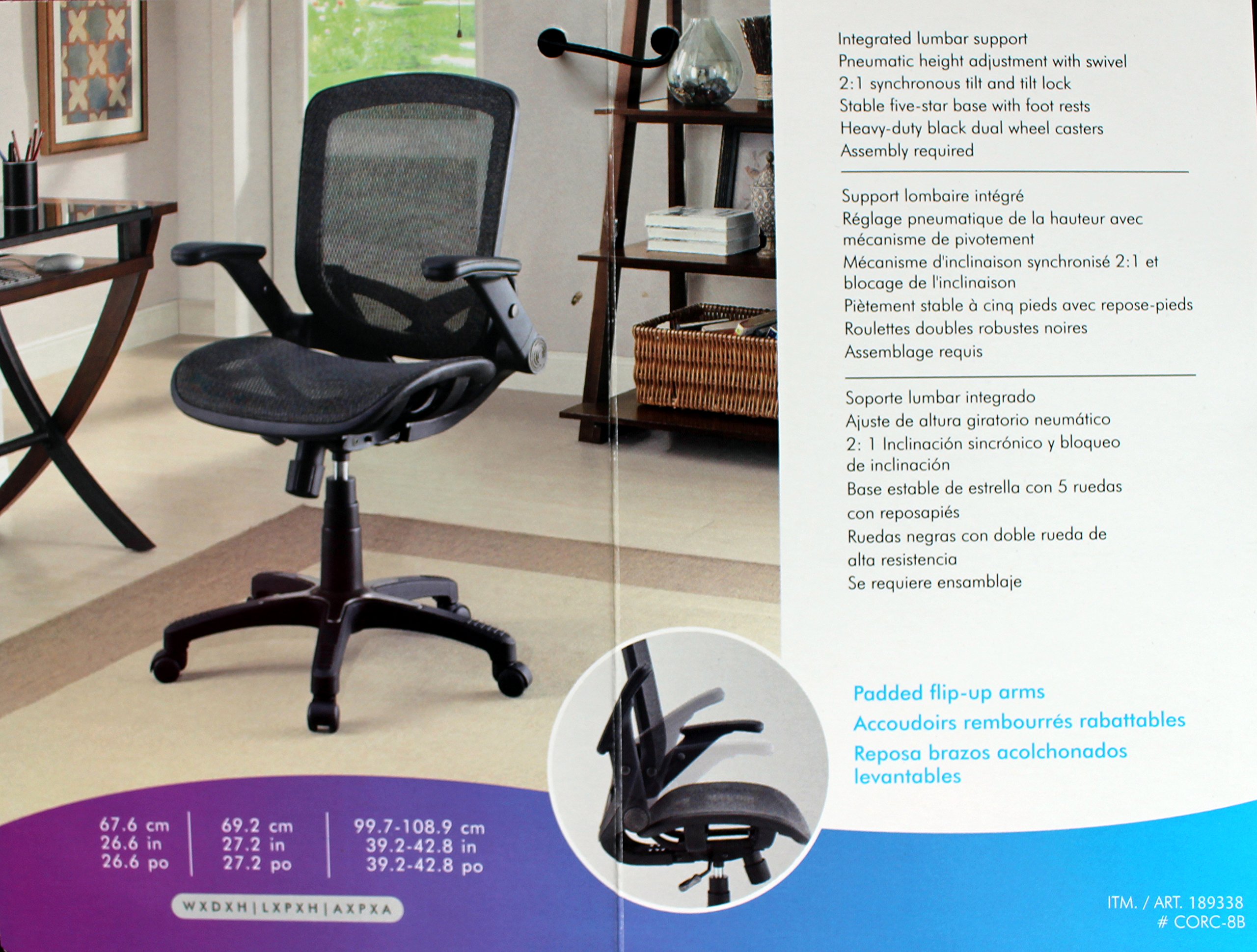 Bayside Furniture Black Seat Chair - Modern Comfort for Home, Office & Dining Room