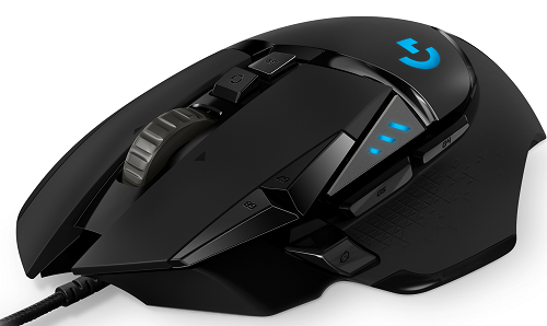 Logitech G502 HERO High Performance Wired Gaming Mouse with 16K DPI, RGB Lighting & 11 Programmable Buttons - Perfect for FPS, MOBA & PC Gaming