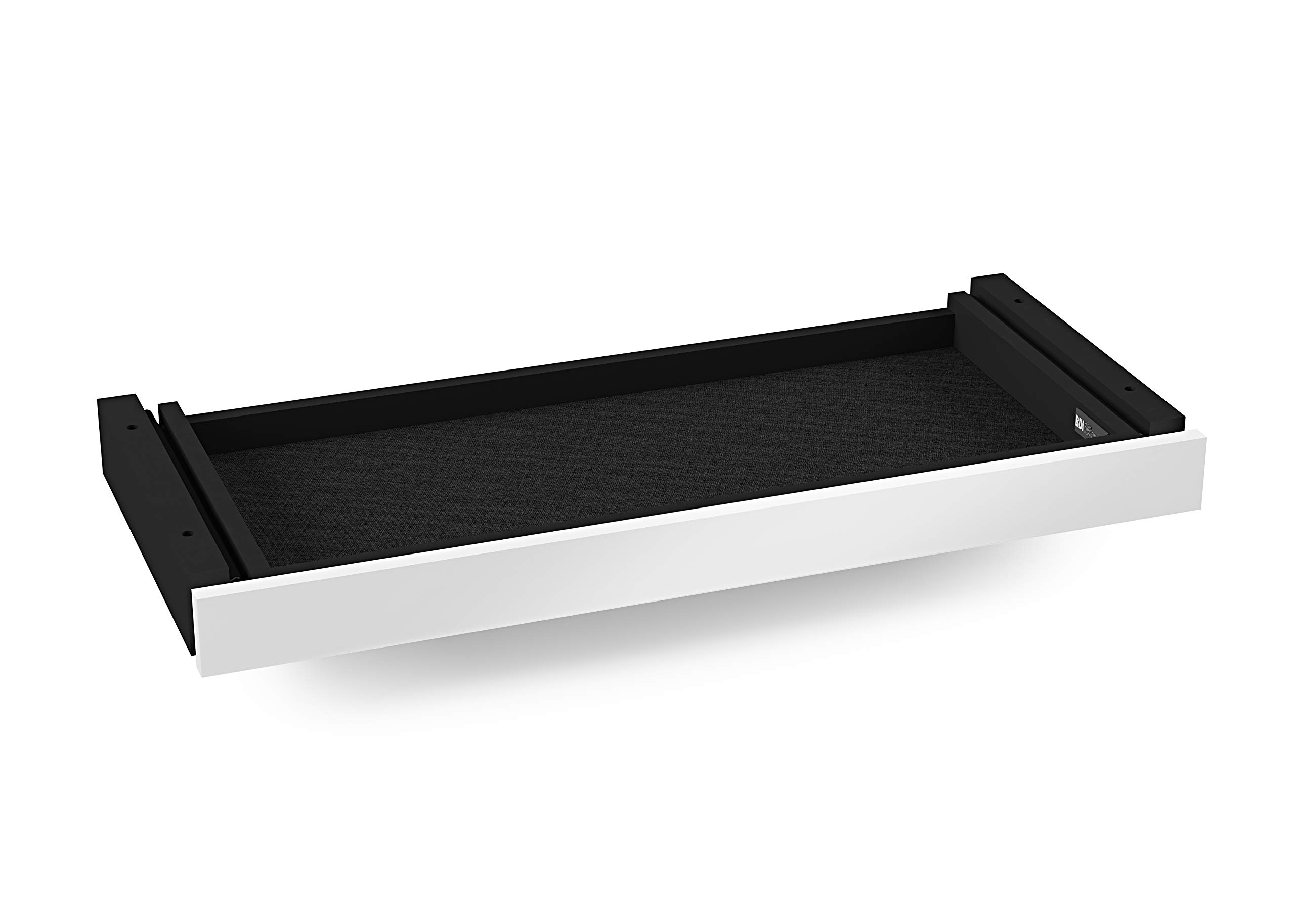 BDI Furniture Centro 6459-2 Keyboard Storage Drawer - Compatible with Centro Standing Desks 6451-2 & 6452-2 in Satin White | Perfect for Office Organization & Ergonomic Workspace Setup