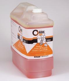 Ecolab 14522 OASIS 100 NEUTRAL CITRUS FLOOR CLEANER 2.5 Gallon Bottle - Commercial & Industrial Floor Cleaning Solution for Restaurants, Hospitals, and Warehouses