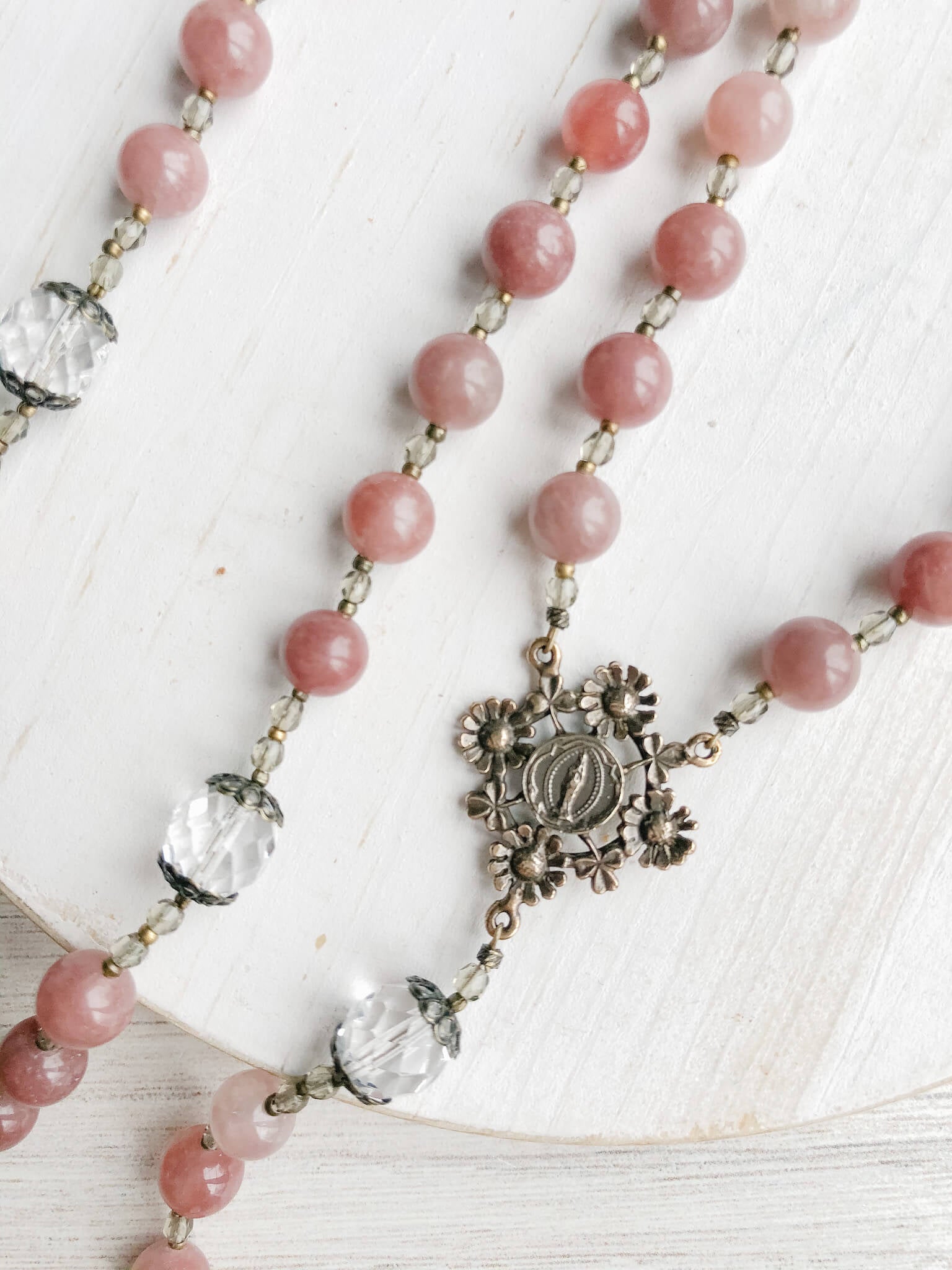 Our Lady's Garden Rosary - Beautiful Handmade Catholic Prayer Beads for Devotion & Meditation | Perfect for Home Altar, Church Use & Spiritual Gifts