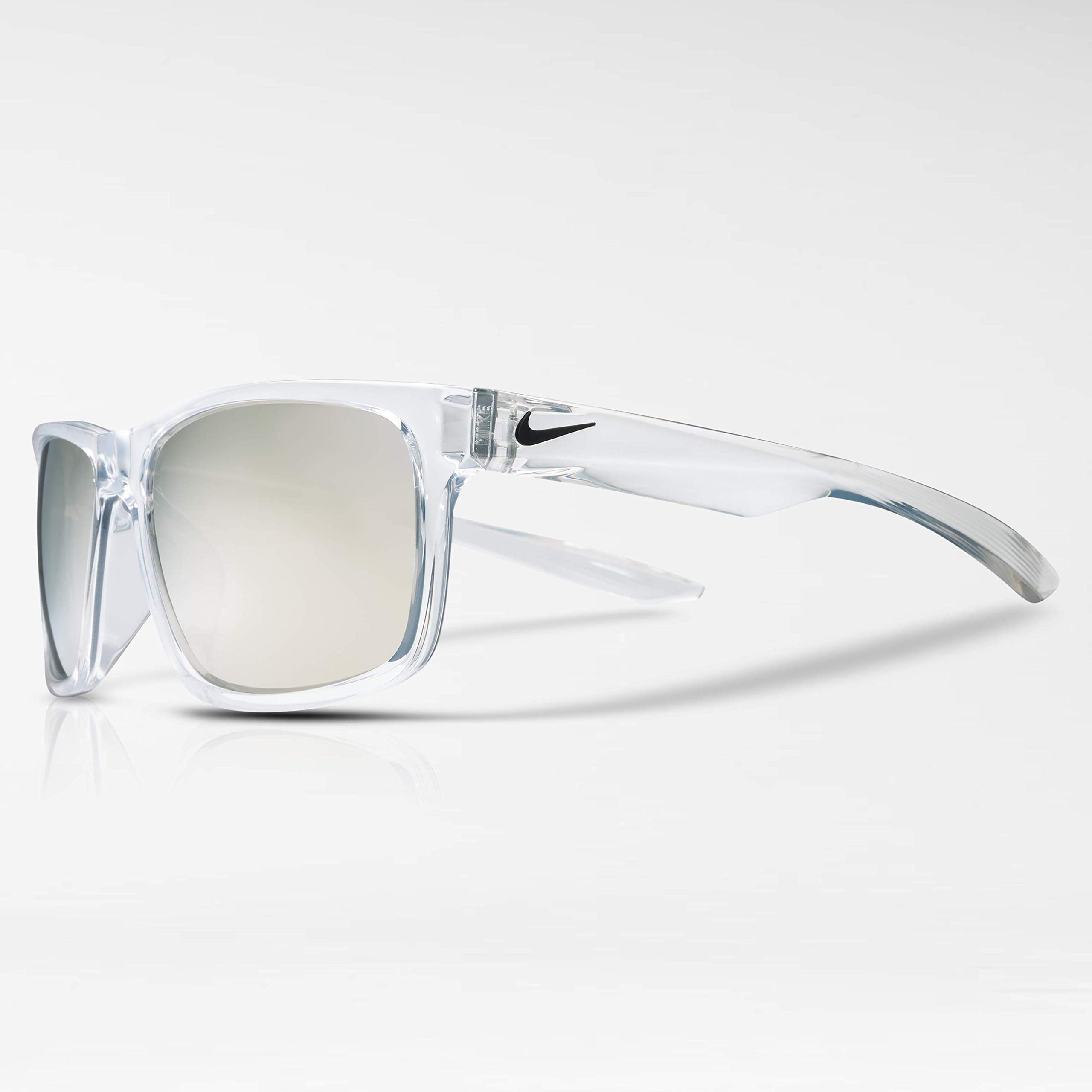 Nike Essential Chaser M Square Sunglasses - Clear Lens 59mm UV Protection for Men & Women - Perfect for Running, Driving, and Outdoor Activities