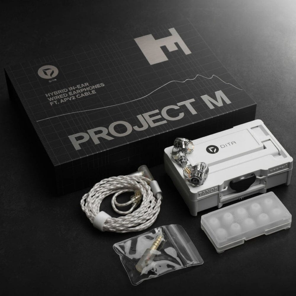 Dita Audio Project M Hybrid 1DD + 1BA In-Ear Earphones - High Fidelity Sound for Audiophiles, Musicians, and Commuters