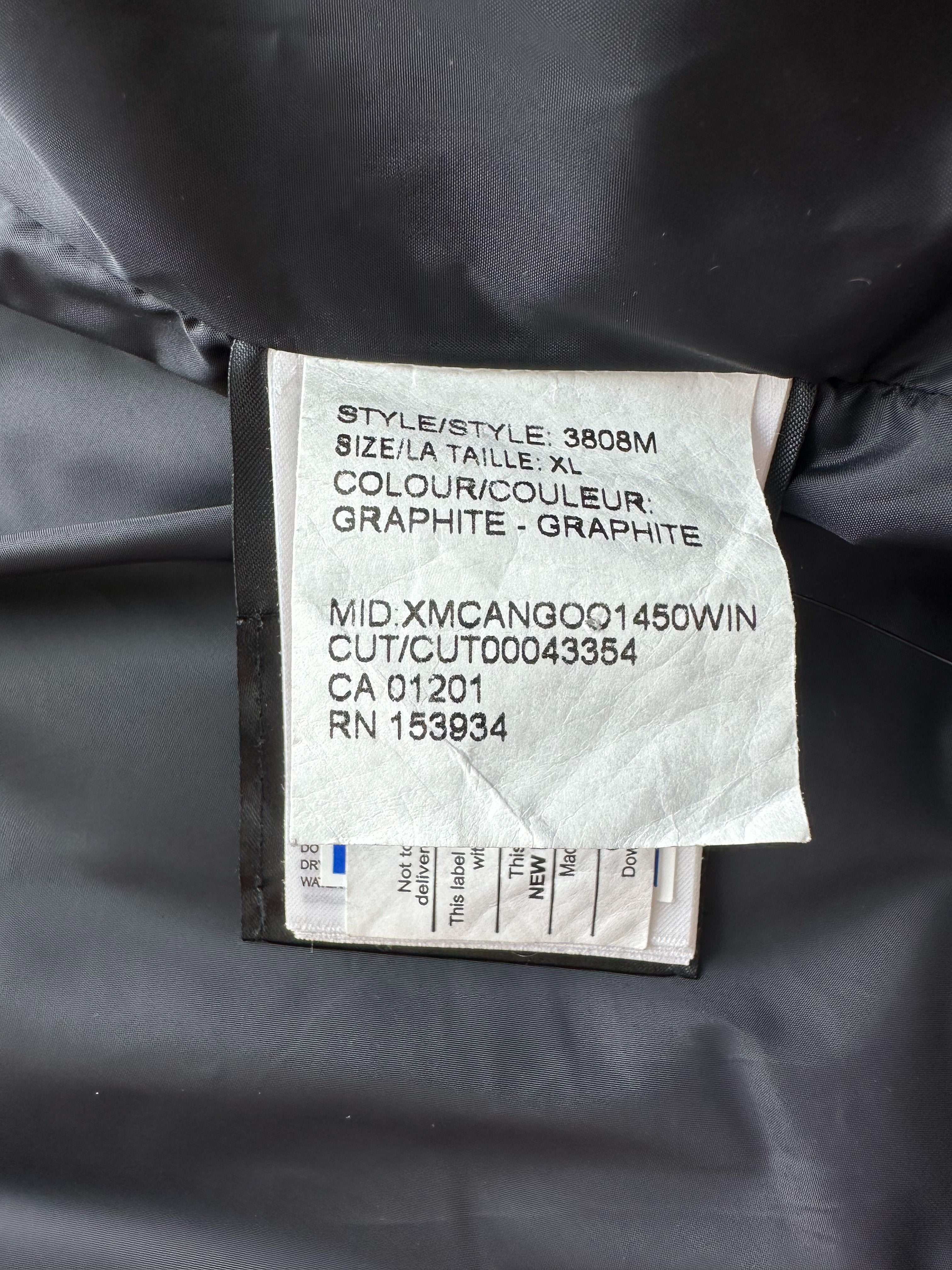Canada Goose Graphite Wyndham Parka for Men - Premium Winter Jacket with Down Insulation, Waterproof & Windproof - Perfect for Snowboarding, Skiing & Extreme Cold Weather
