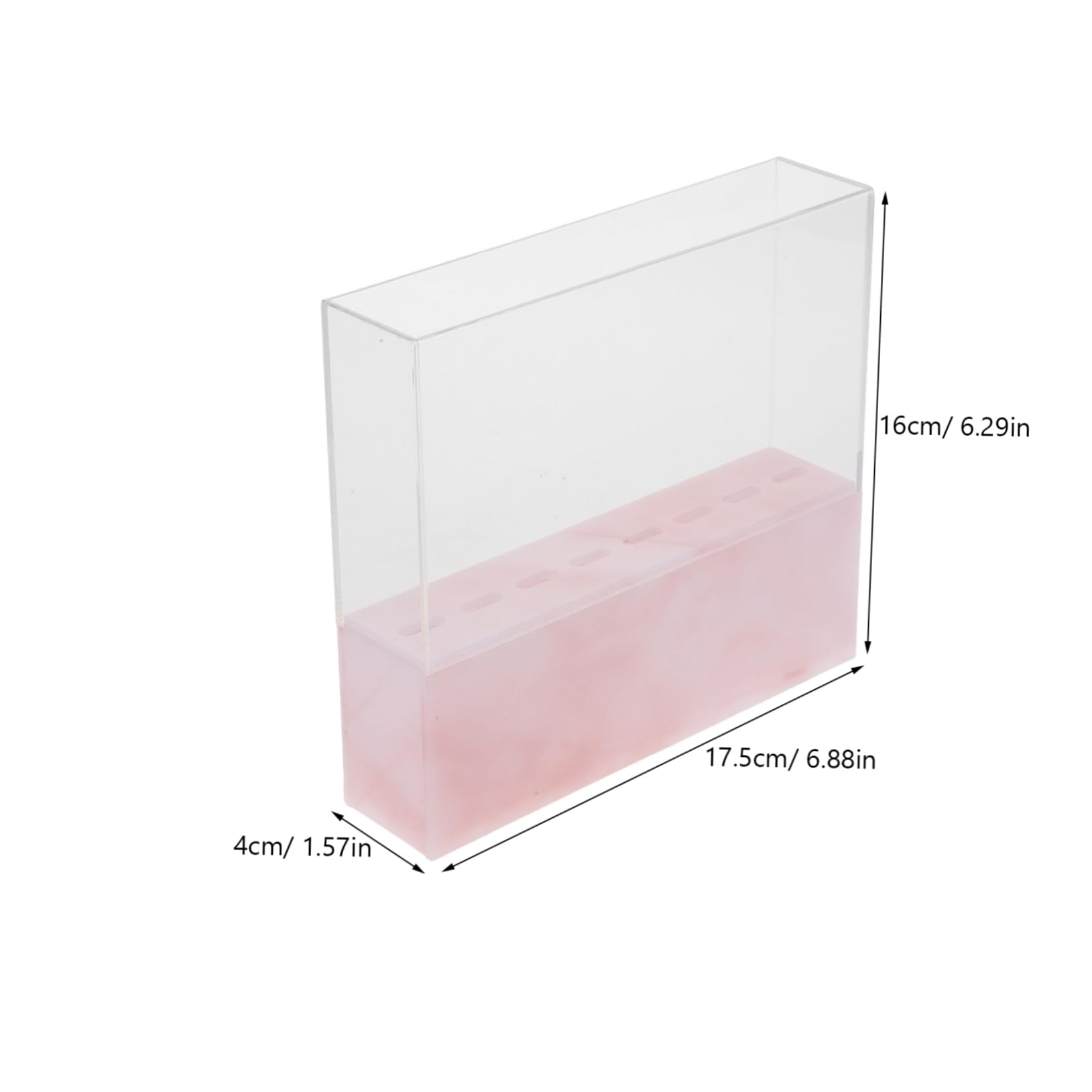 Premium Acrylic Eyelash Tweezer Stand - Lash Cluster Tweezers & Spatula Holder for Professional Makeup Artists | Makeup Brush Organizer & Lash Tool Display Shelf (Pink) by Ipetboom - Perfect for Salon, Beauty Studio & Home Makeup Vanity