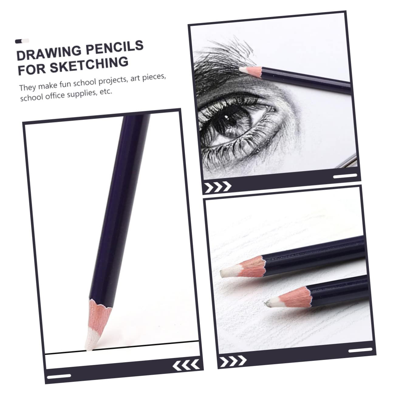 18-Piece Cabilock Paint Eraser Pencil Set - Sketch Pencil Highlight Erasers, Kneaded Rubber Erasers for Artists & Students | Perfect for Sketching, Drawing & Art Projects