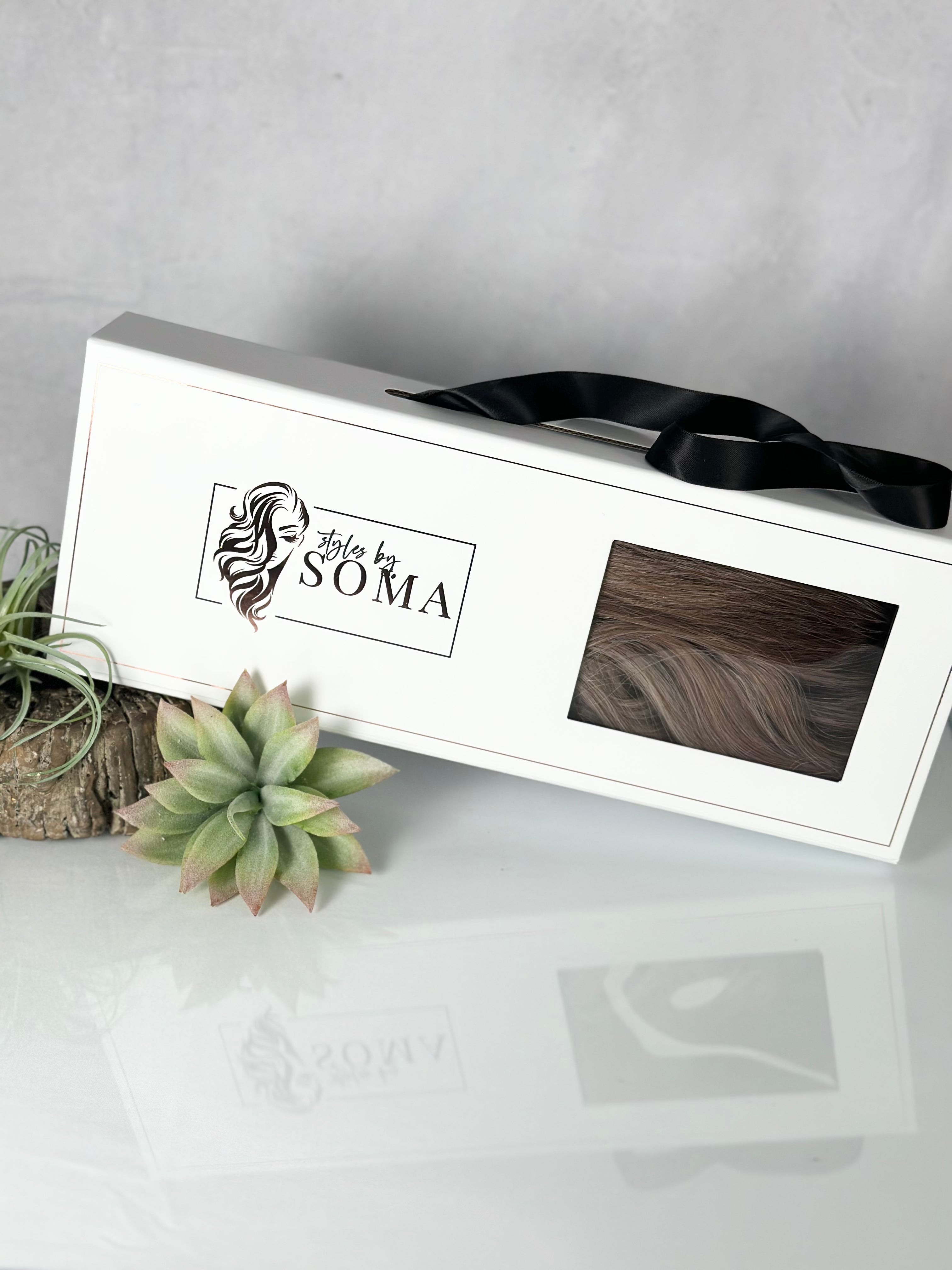 White Keepsake Wig Box - Premium Storage for Wigs & Hairpieces - Perfect for Travel, Cosplay, and Salon Use