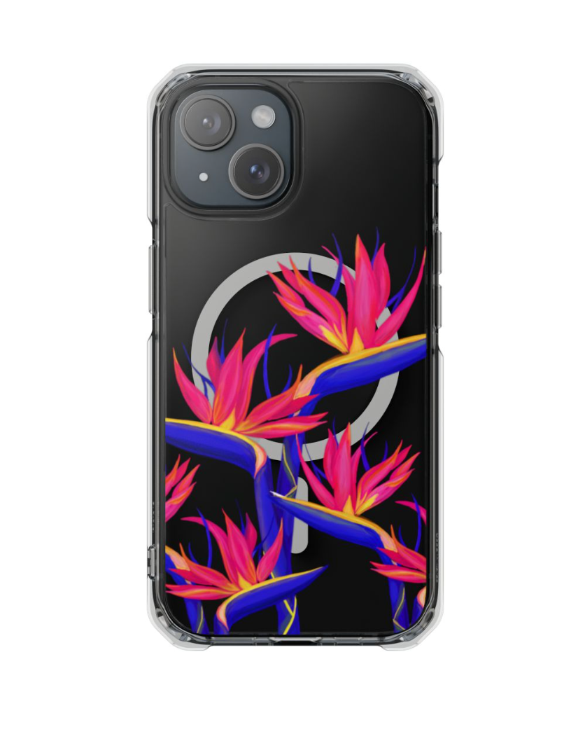 Pua Manu Neon Clear Phone Case - Shockproof & Scratch-Resistant Protective Cover for iPhone & Samsung - Perfect for Outdoor, Travel & Daily Use