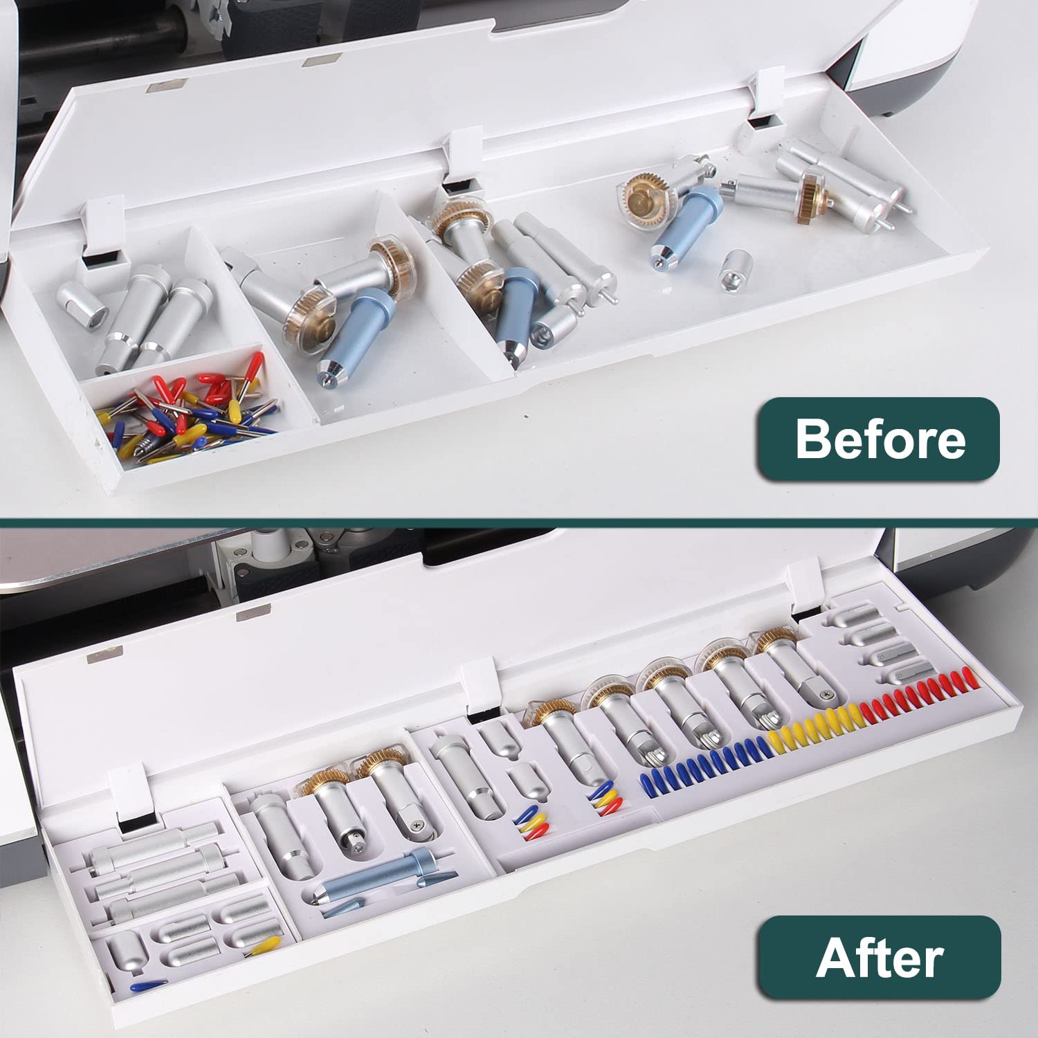 LOPASA Cricut Maker 4/3/Maker Tool Organizer - Blade Storage Accessories for Cutting Machines | Perfect for Craft Room Organization & DIY Project Supplies