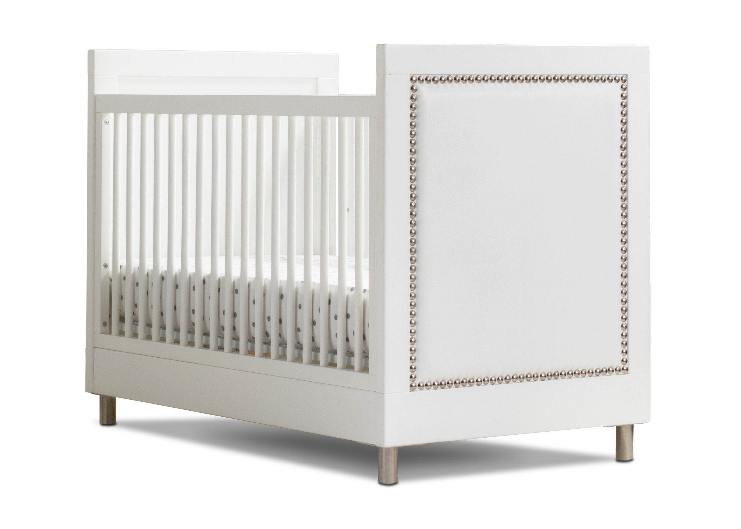 Avery 3-in-1 Convertible Baby Crib - White Nursery Furniture for Newborn to Toddler | Perfect for Modern Nursery, Bedroom & Daycare Use