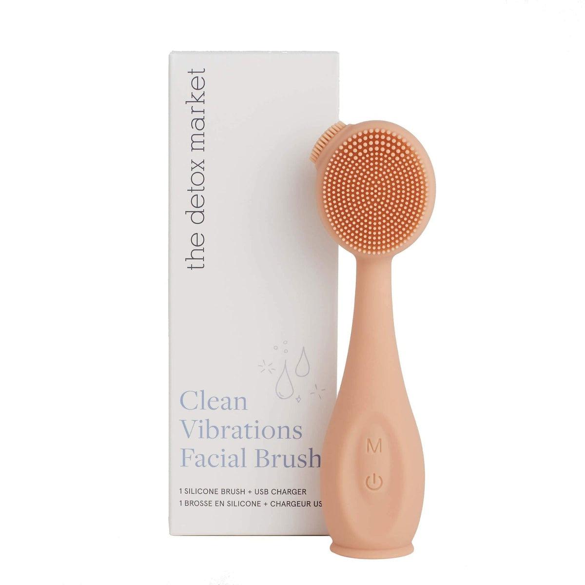 Clean Vibrations Facial Brush - Deep Cleansing & Exfoliating for Glowing Skin | Perfect for Daily Skincare Routine & Spa Treatments