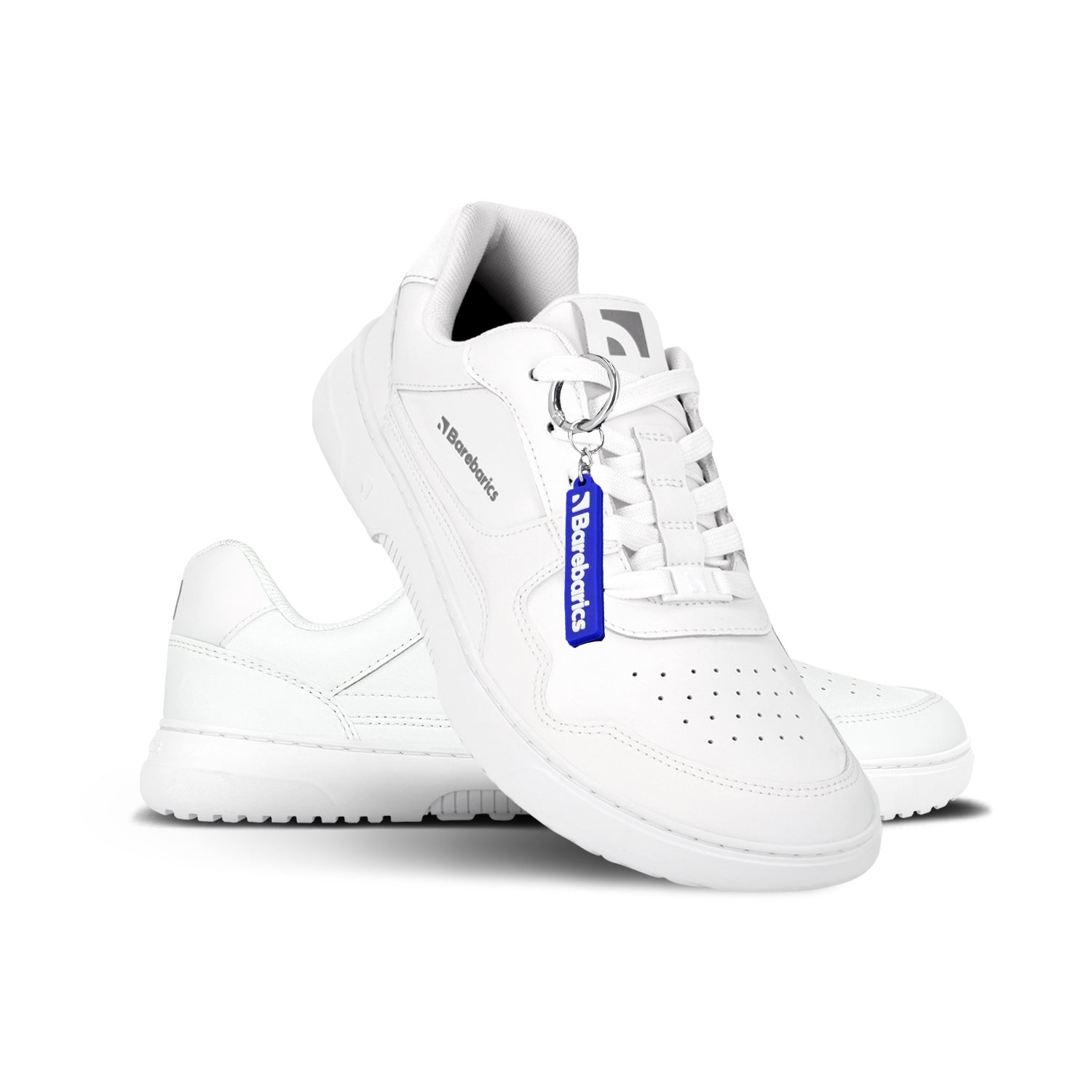 Barefoot Sneakers Barebarics Zing - All White Leather Minimalist Shoes for Men & Women | New 2025 Model | Perfect for Running, Gym & Everyday Comfort