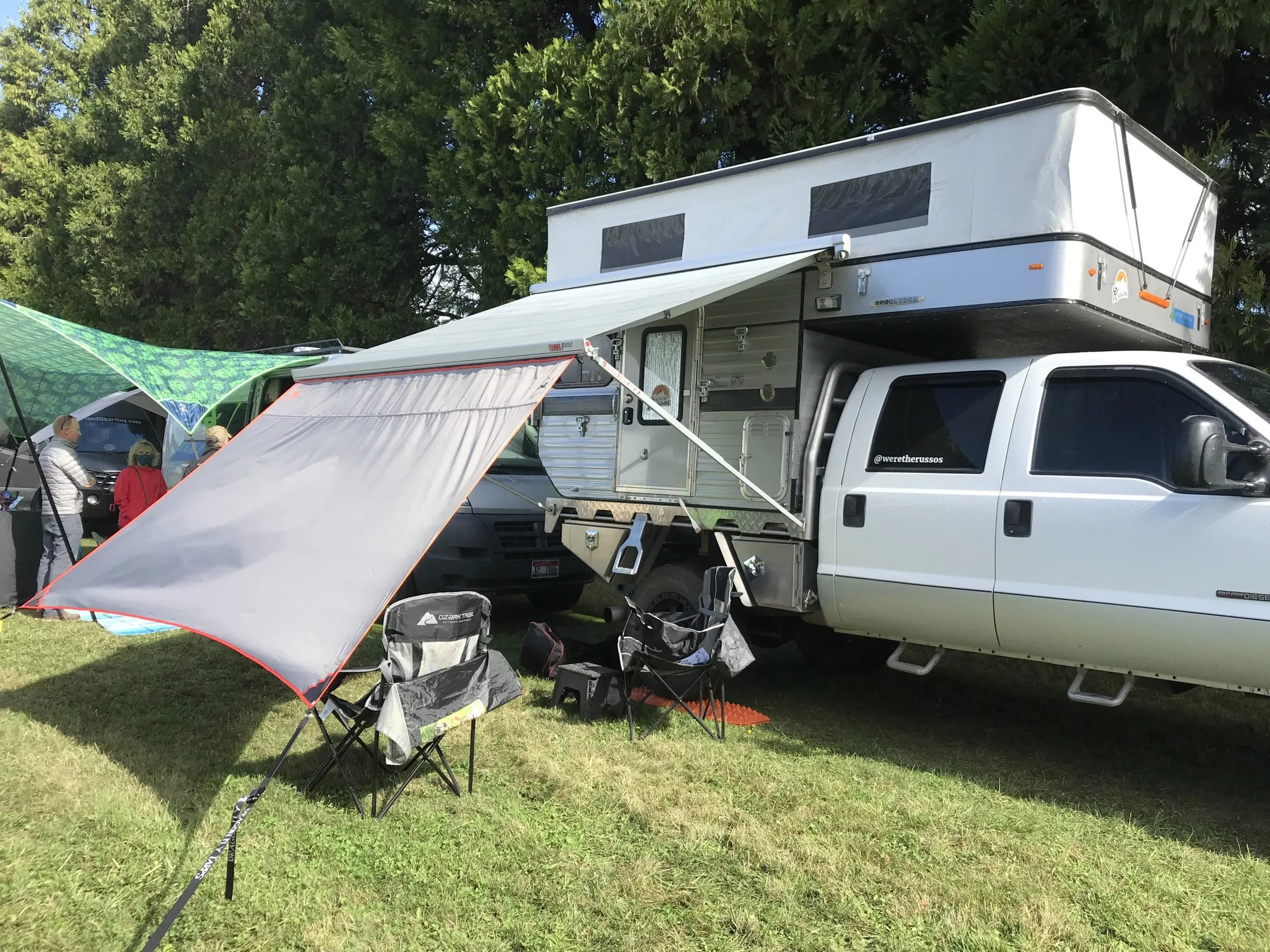 Dragon Fly Tarps Van Awning Extension - Waterproof RV Camper Awning Shade for Outdoor Camping, Picnics & Tailgating