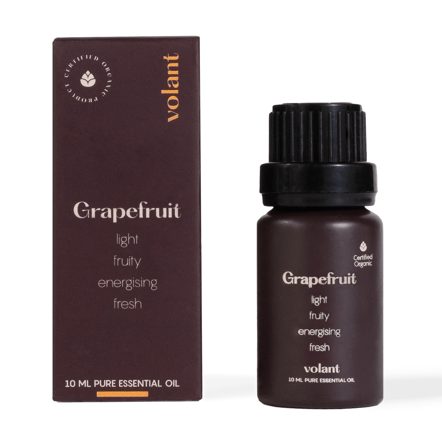 Organic Grapefruit Essential Oil 100% Pure Natural - Aromatherapy, Diffuser, Massage & Skin Care - Uplifting Citrus Scent for Stress Relief & Mood Boosting