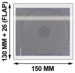 Clear Resealable OPP Plastic Wrap Bags for Slim CD Jewel Cases 5.2mm - Pack of 300 | Perfect for CD/DVD Storage, Media Protection & Retail Packaging