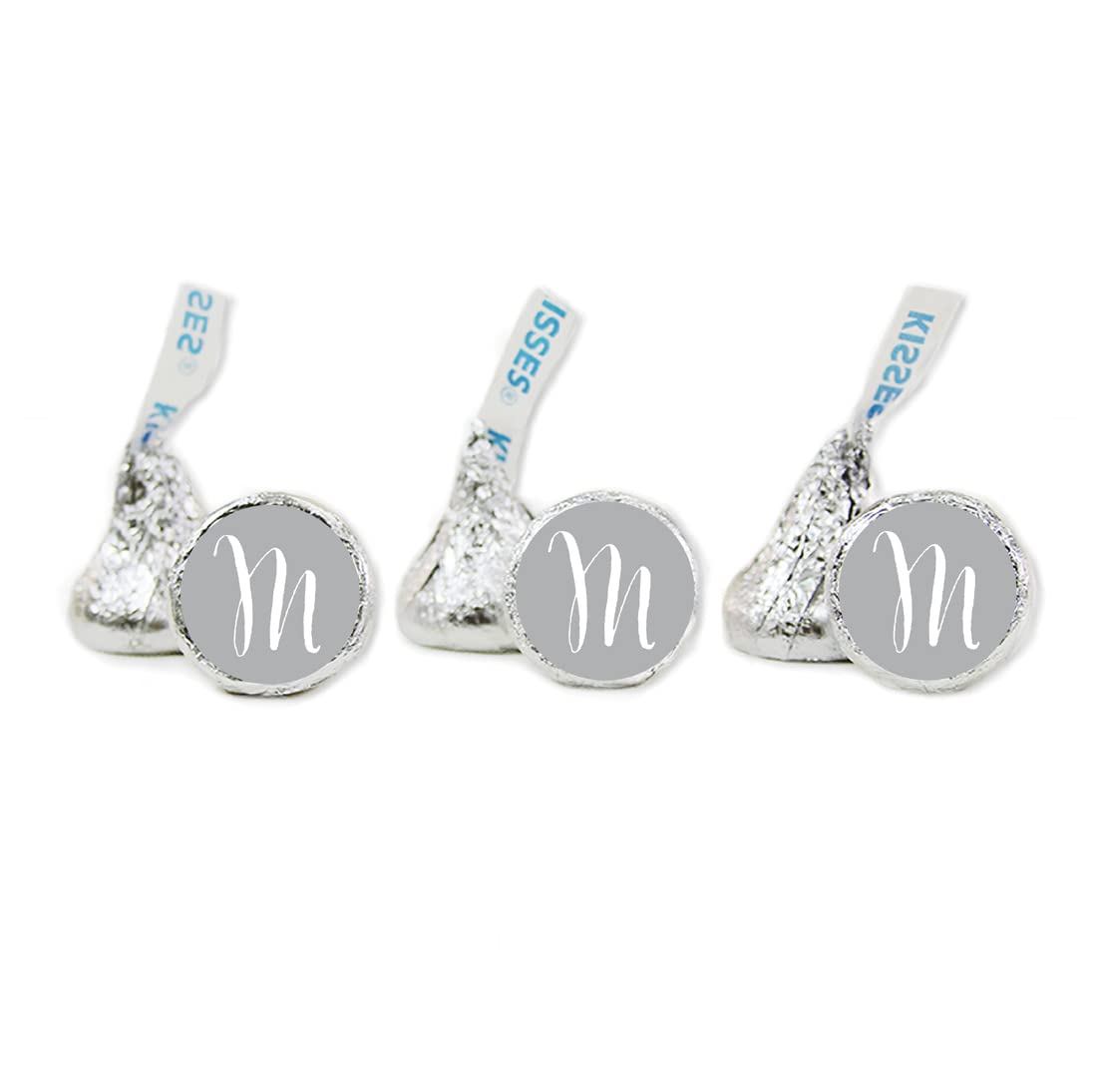 Custom Chocolate Drop Labels - Personalized Stickers for Kisses Favors & Weddings - 216-Pack