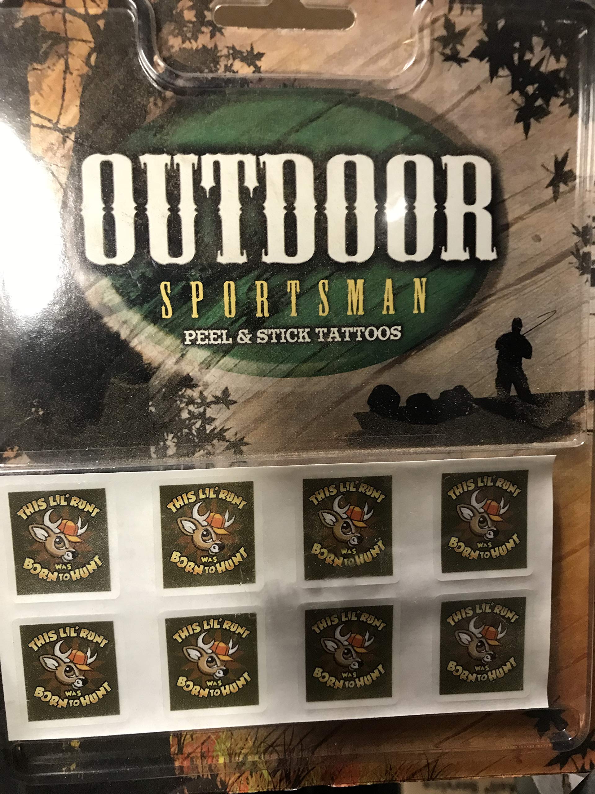 Outdoor Sportsman Peel & Stick Temporary Tattoos - 3929 Designs for Hunting, Fishing & Camping Enthusiasts | Perfect for Outdoor Adventures, Gifts & Events