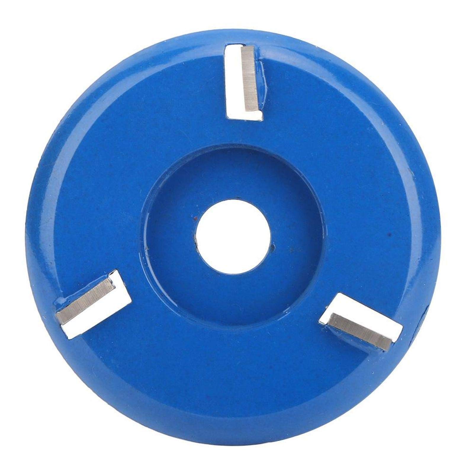 High-Performance Wood Carving Blade - Hardened Angle Grinder Attachment for Carpentry, Coffee Table & Root Carving (3 Teeth Blue Arc) | Perfect for DIY Woodworking & Furniture Restoration Projects