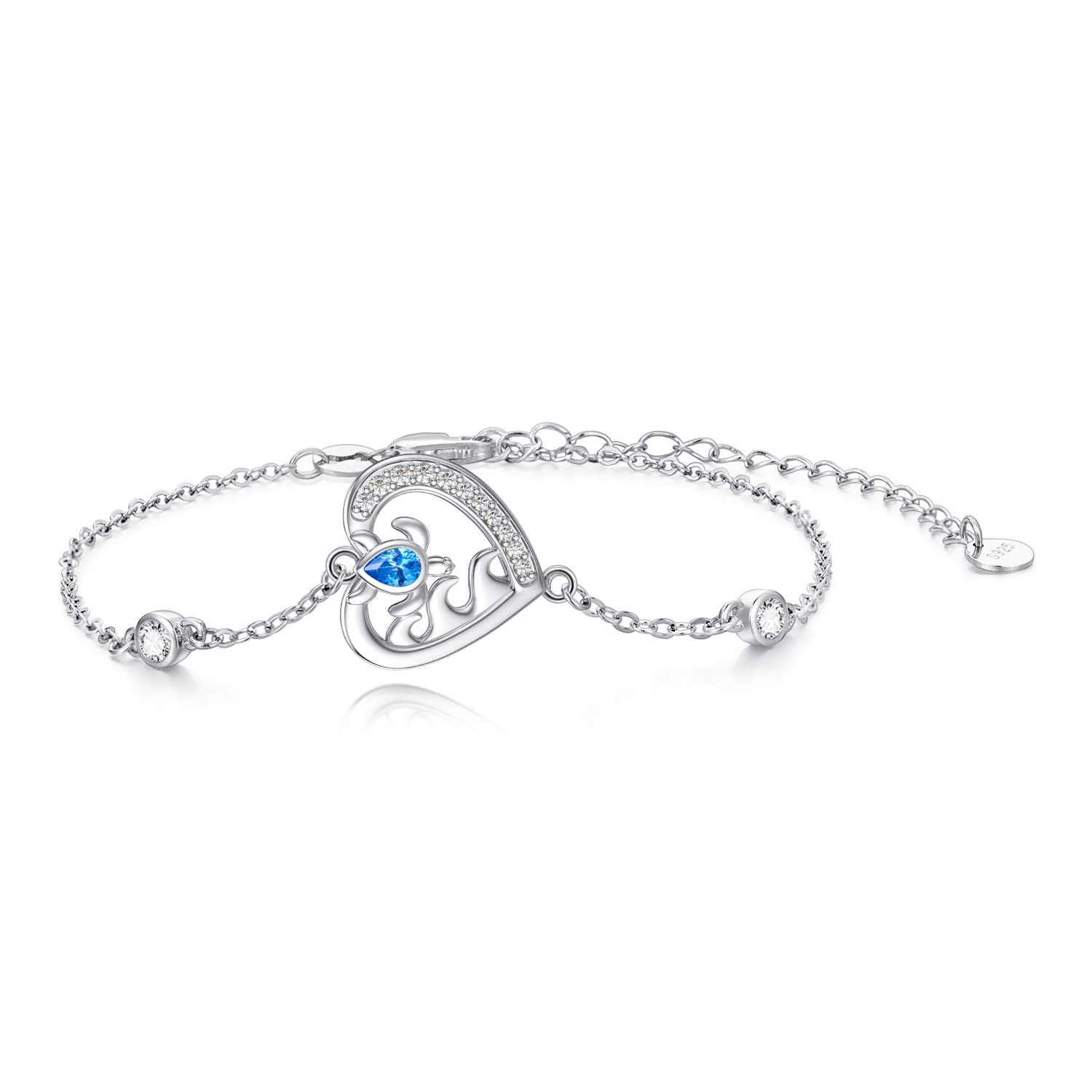 POPKIMI Cute Animal Anklets for Women - Sterling Silver Beach Foot Jewelry, Perfect for Beach Themed Gifts, Birthday Presents, and Summer Vacation Accessories