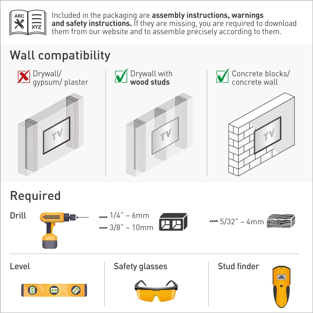 Barkan 40 Inch Long Full Motion TV Wall Mount for 13-83 Inch Flat/Curved Screens - 4-Way Articulating Arm, Extends Up to 40