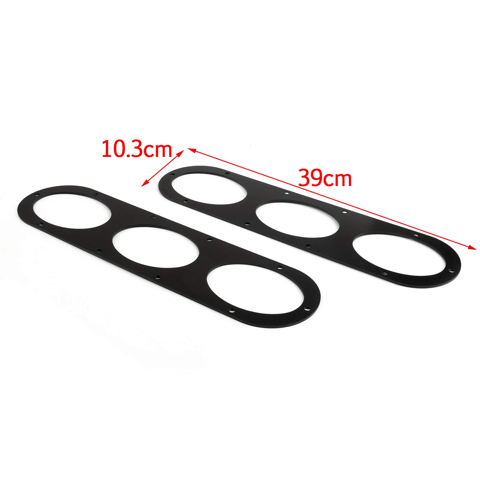 Artudatech 2pcs Universal Aluminum Car Rear Bumper Diffuser Panels - Race Air Diversion Spoiler for Enhanced Aerodynamics & Style | Perfect for Sports Cars, Tuner Vehicles & Track Racing