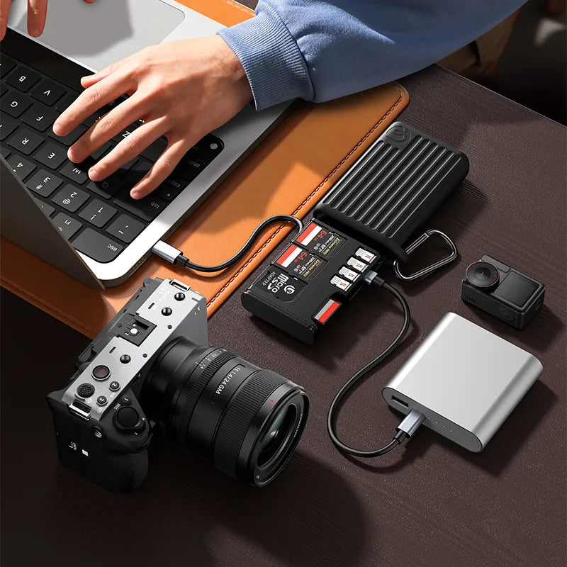 Ulanzi MCR 01 & MCR 02 High-Speed Multi-Card Reader for SD, Micro SD, CF - Perfect for Photographers, Videographers & Content Creators