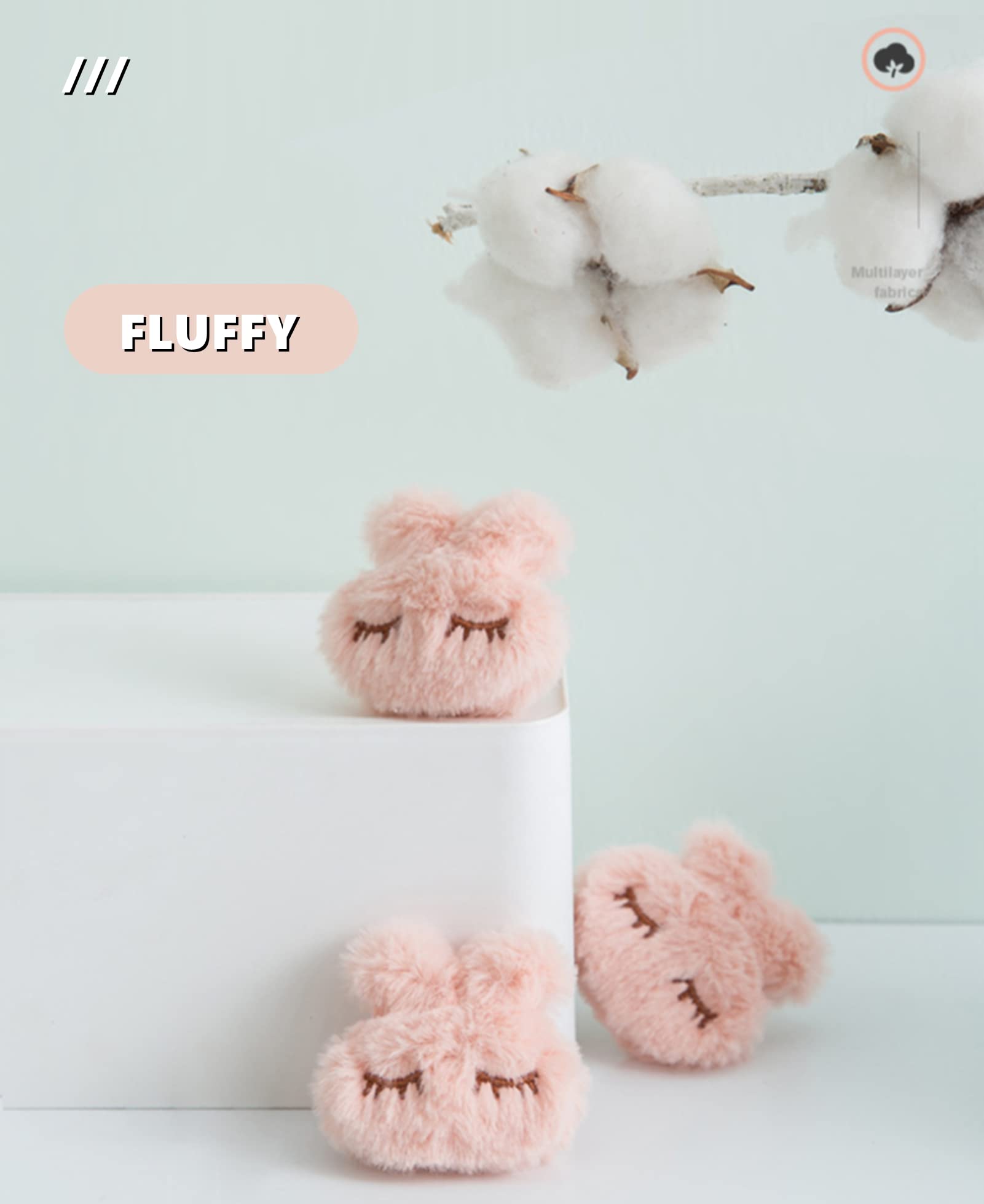 6-Piece Non-Slip Duvet Clips | Cotton Rabbit Quilt Cover Pins | Anti-Movement Comforter Fasteners | Bed Sheet Grippers for Quilts, Socks & Curtains | Pink | Perfect for Keeping Bedding in Place All Night