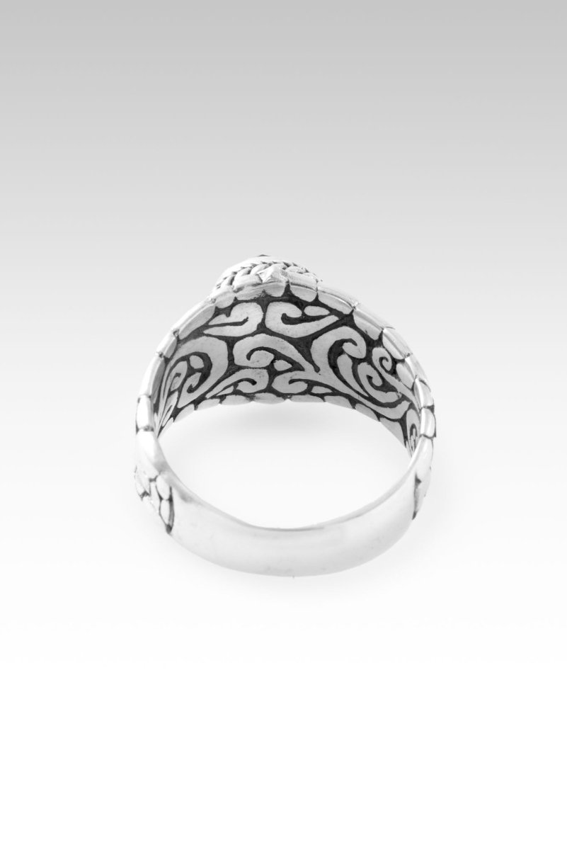 Countless Blessings Ring in Odyssey Black Knight with Mystic Quartz - Perfect for Spiritual Healing, Meditation & Gift Giving