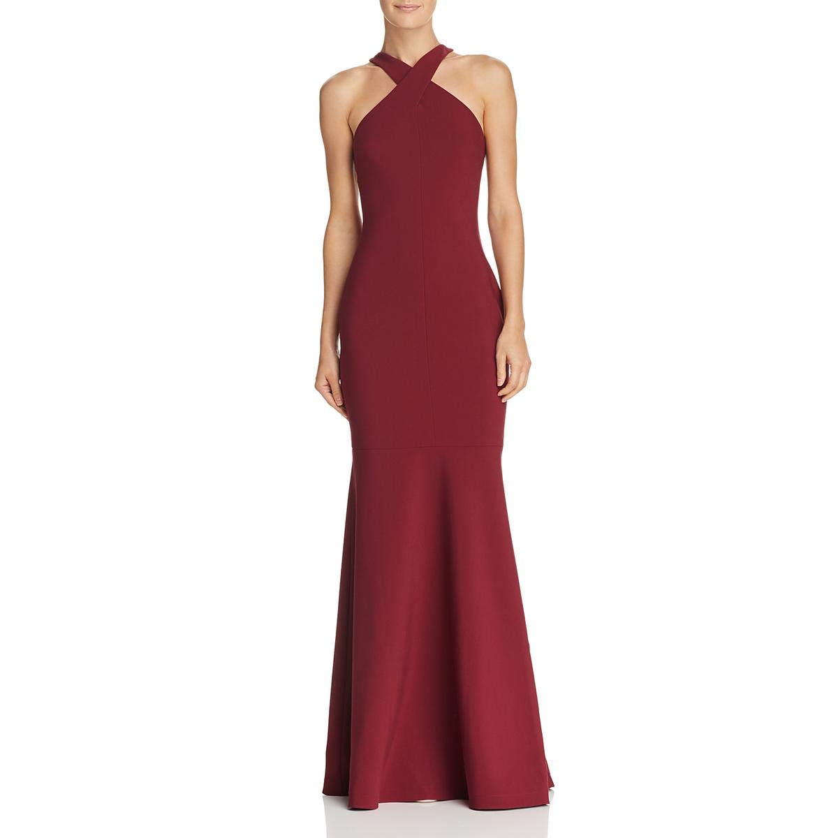 LIKELY Women's Willa Crossover Mermaid Halter Dress - Elegant Formal Gown for Evening Parties, Prom, Cocktail Events & Special Occasions