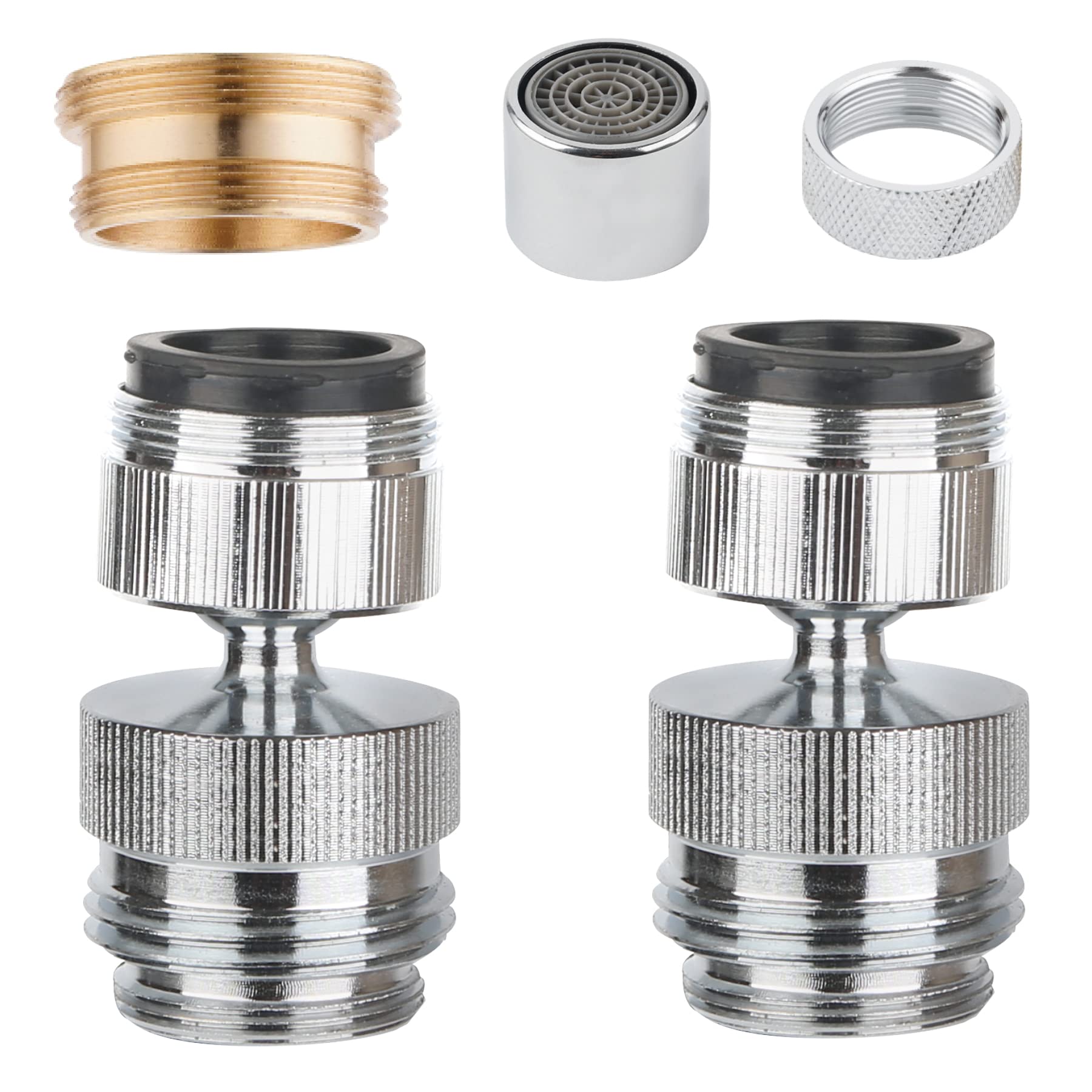 360° Swivel Faucet Adapter Kit - Garden Hose to Sink Faucet Connector for Easy Outdoor Watering
